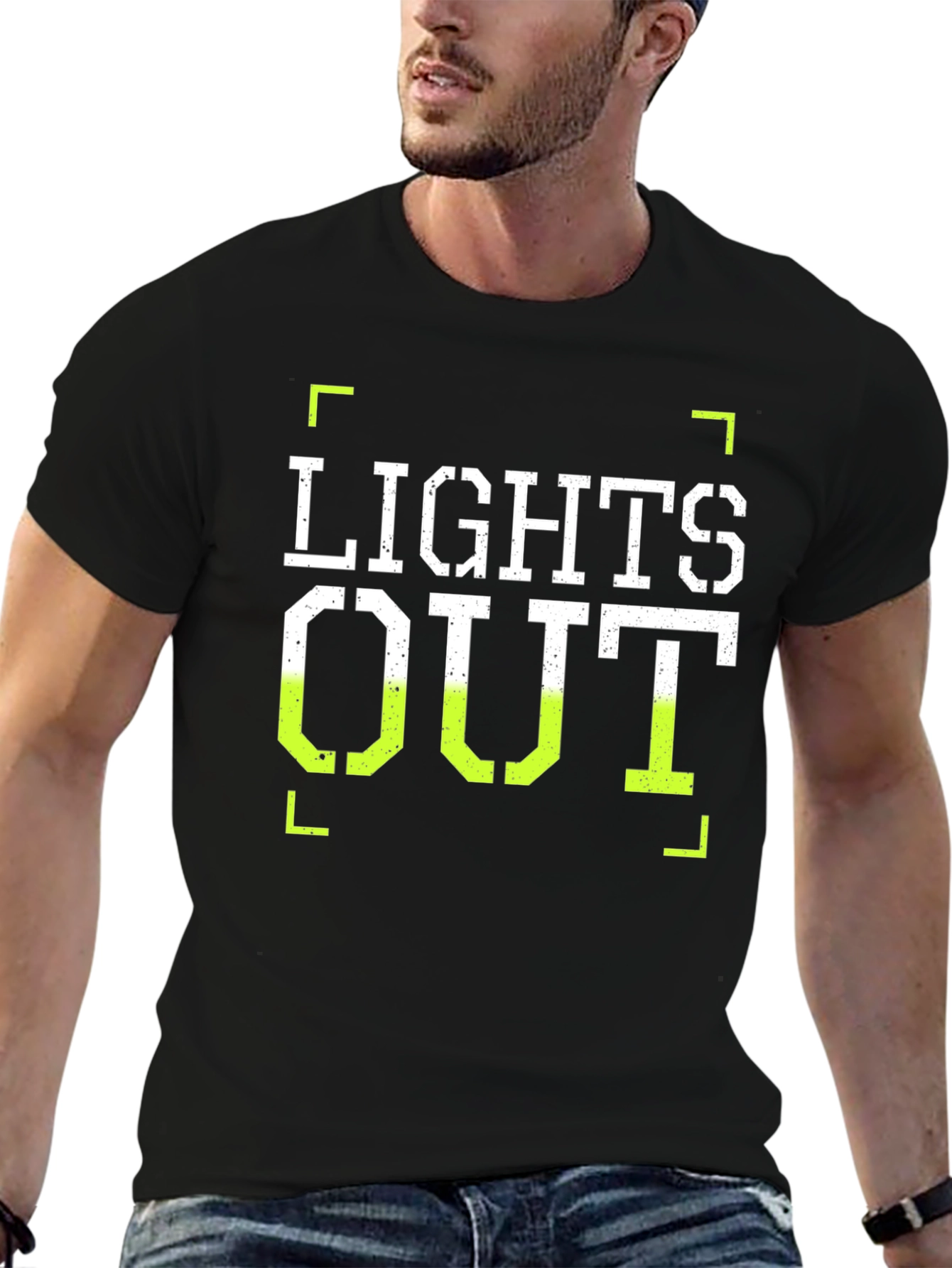 Lights Out Graphic T-Shirt - Trendy Casual Tee