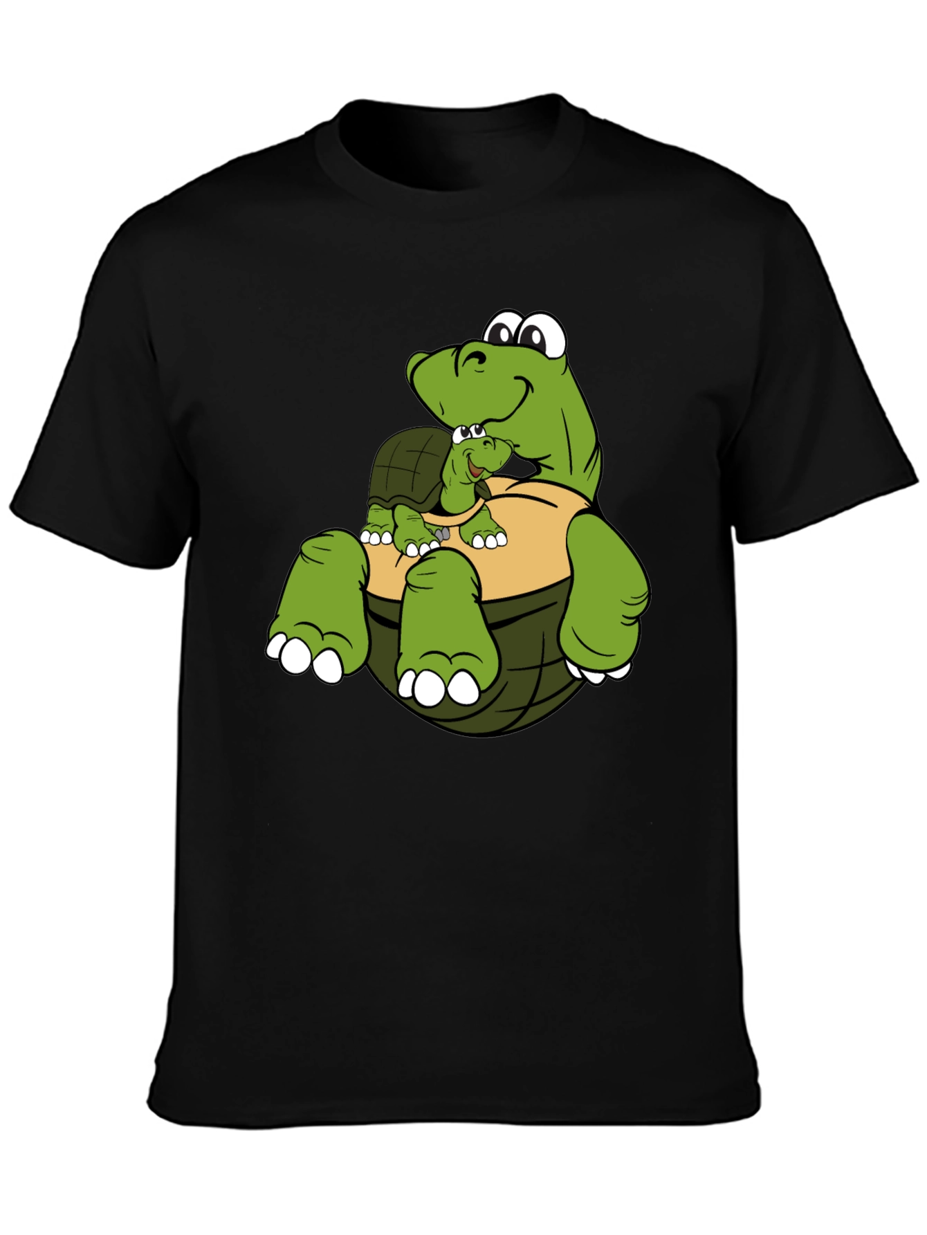 Cute Turtle Family Graphic T-Shirt