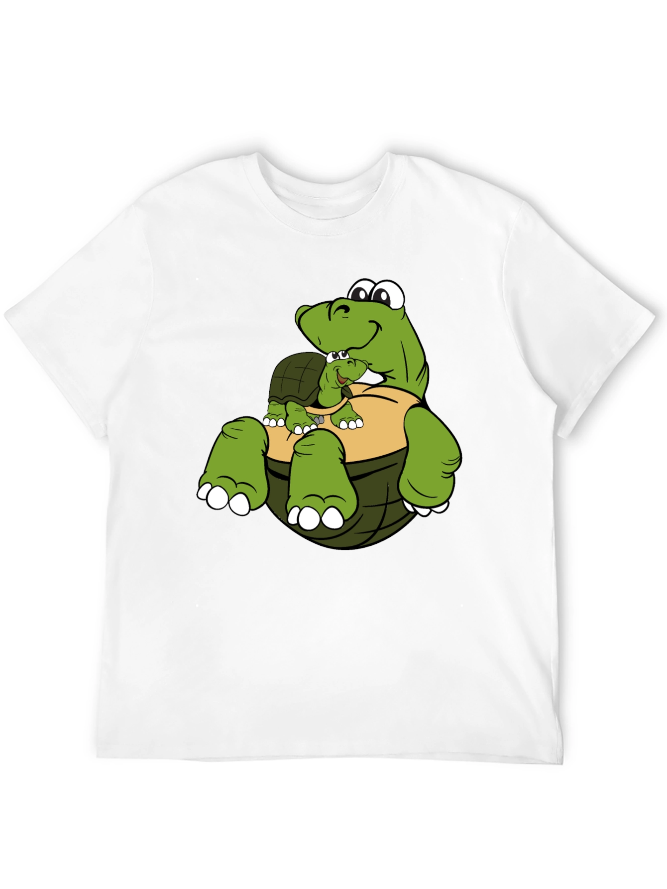 Cute Turtle Family Graphic T-Shirt