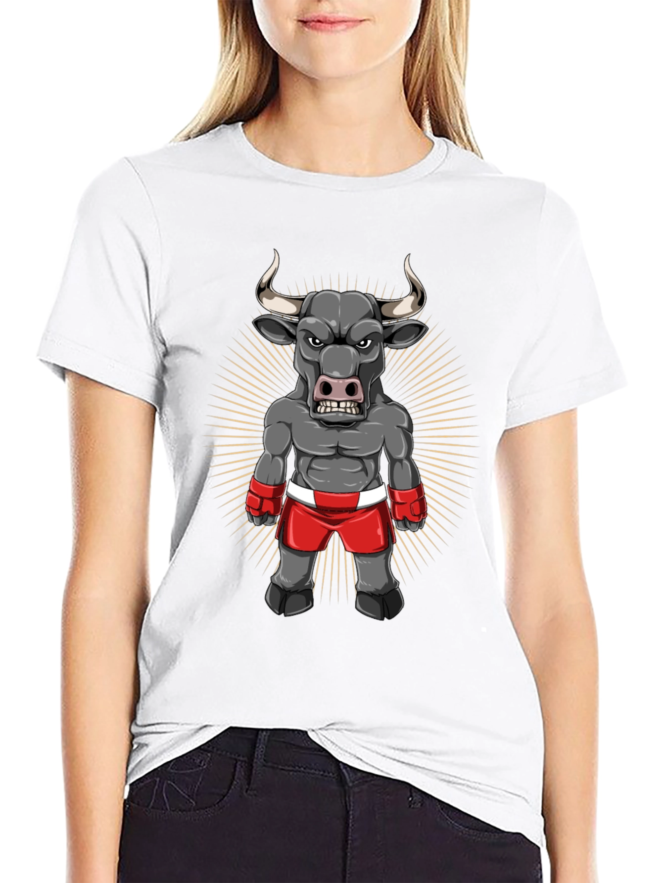 Bull Boxer Graphic Tee - Black