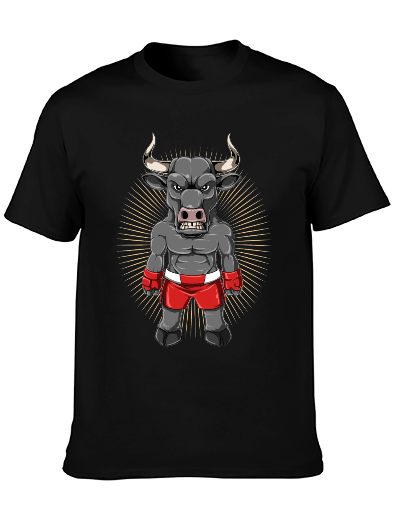 Bull Boxer Graphic Tee - Black