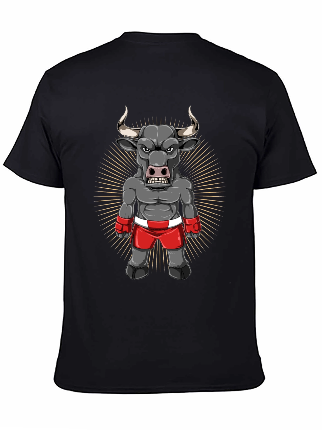 Bull Boxer Graphic Tee - Black