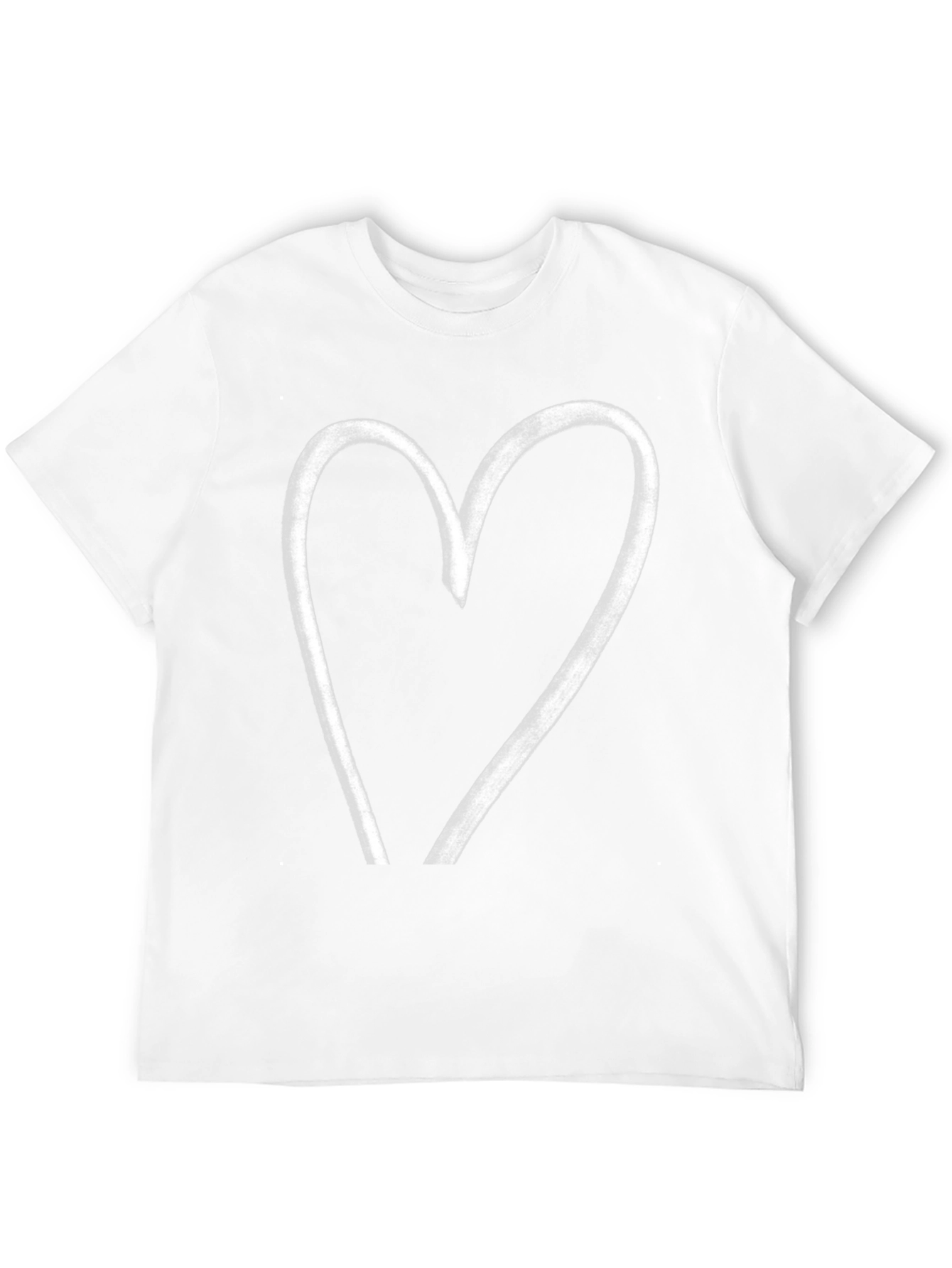 Heart Graphic Black T-Shirt - Casual Style
