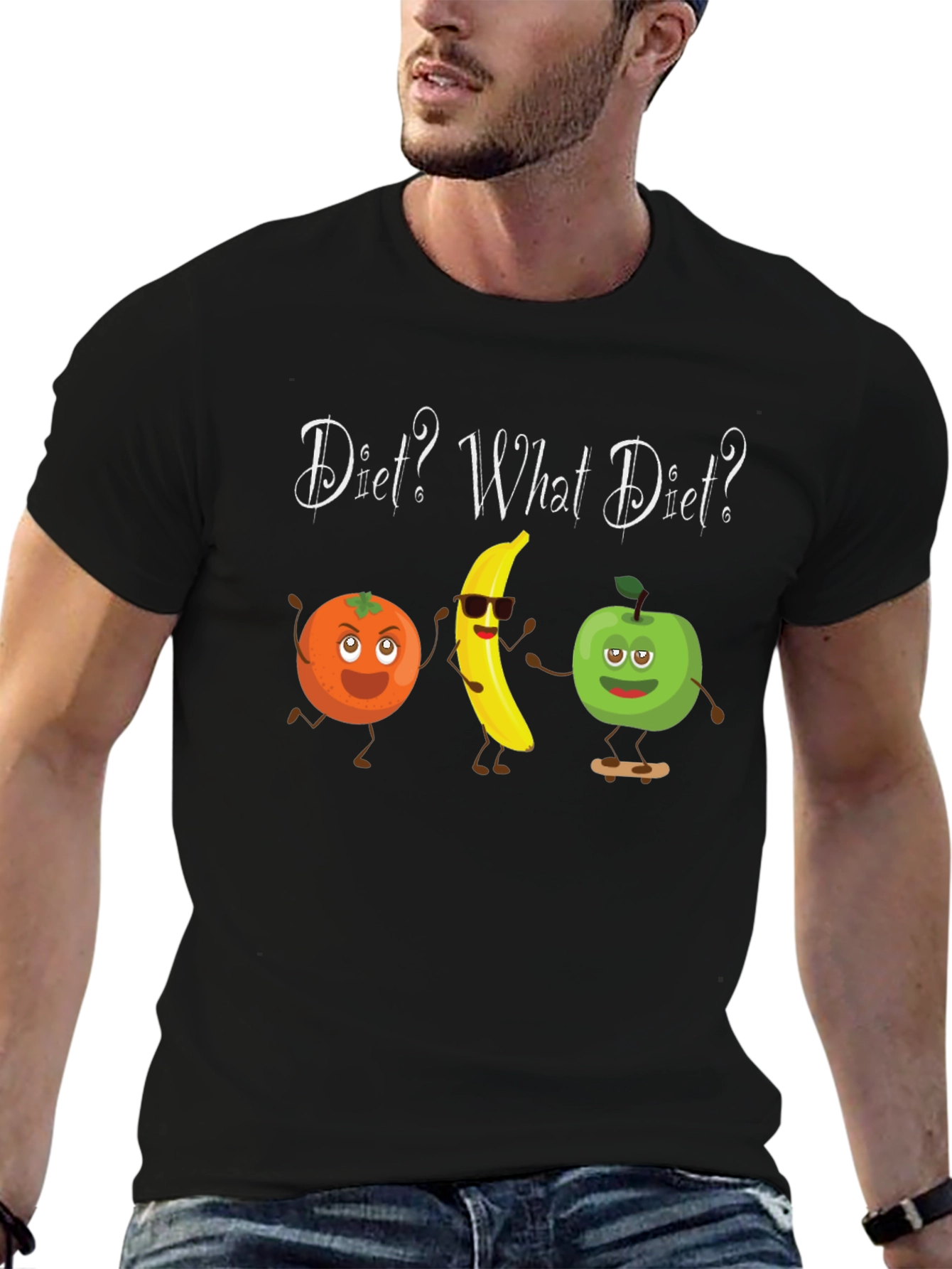 Diet? What Diet? Funny Fruit T-Shirt