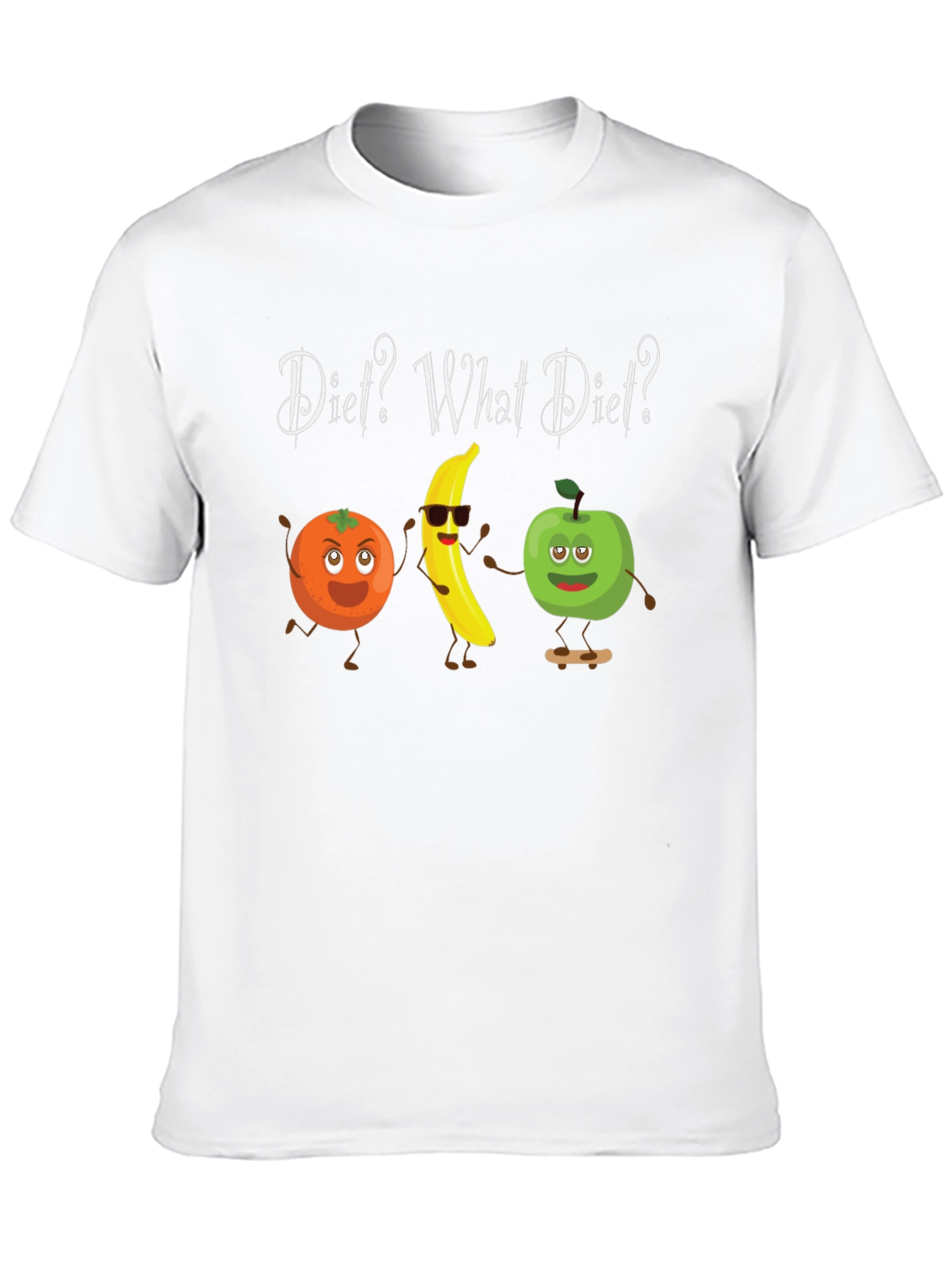 Diet? What Diet? Funny Fruit T-Shirt