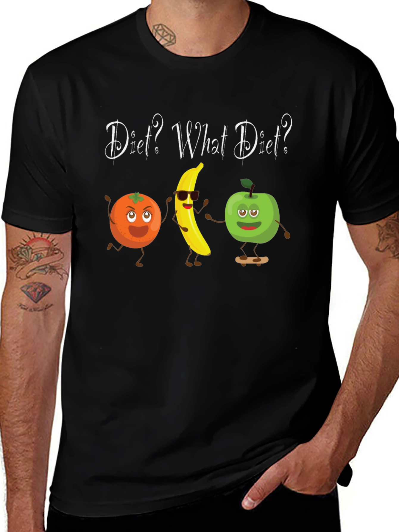 Diet? What Diet? Funny Fruit T-Shirt