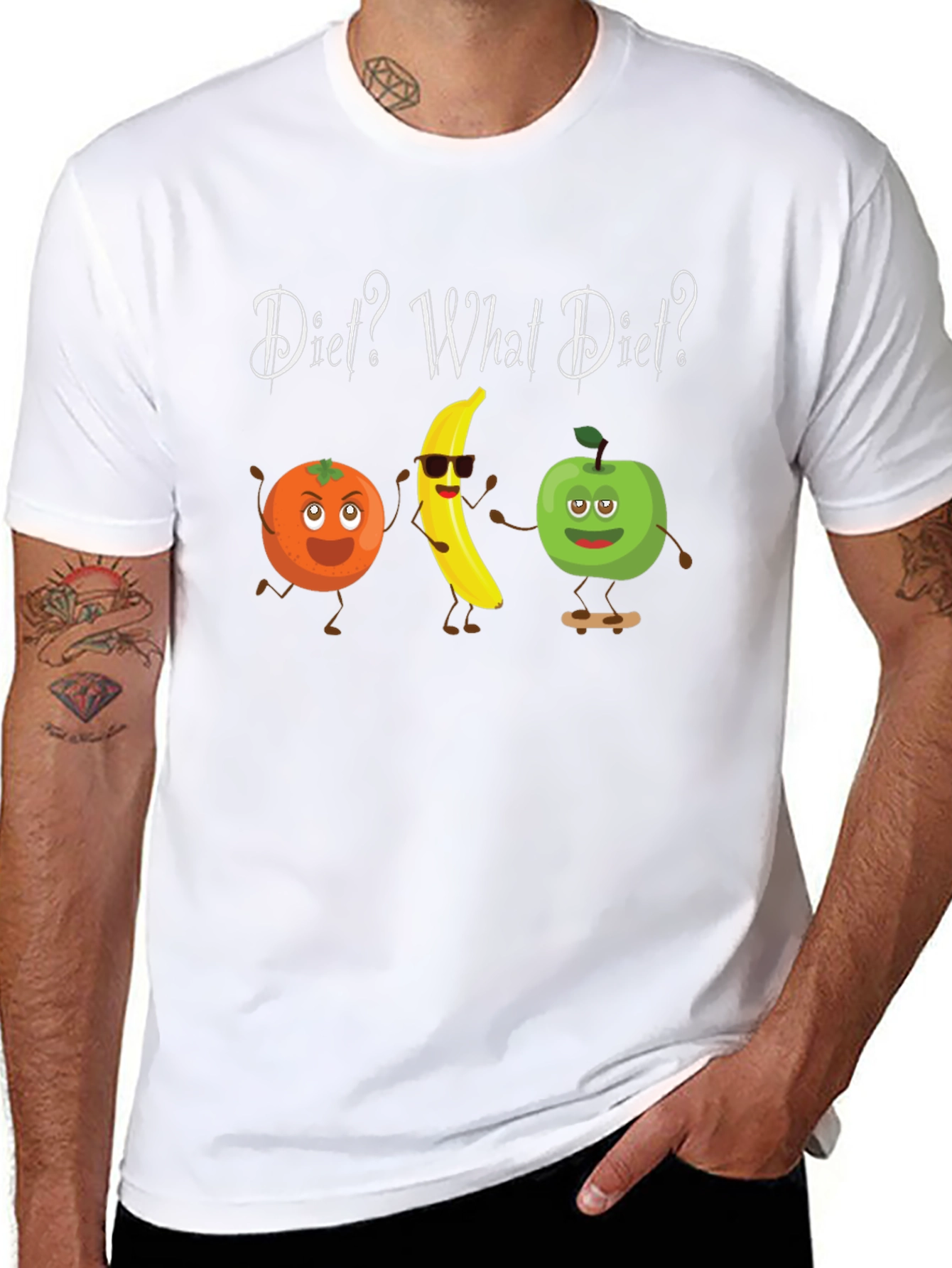Diet? What Diet? Funny Fruit T-Shirt