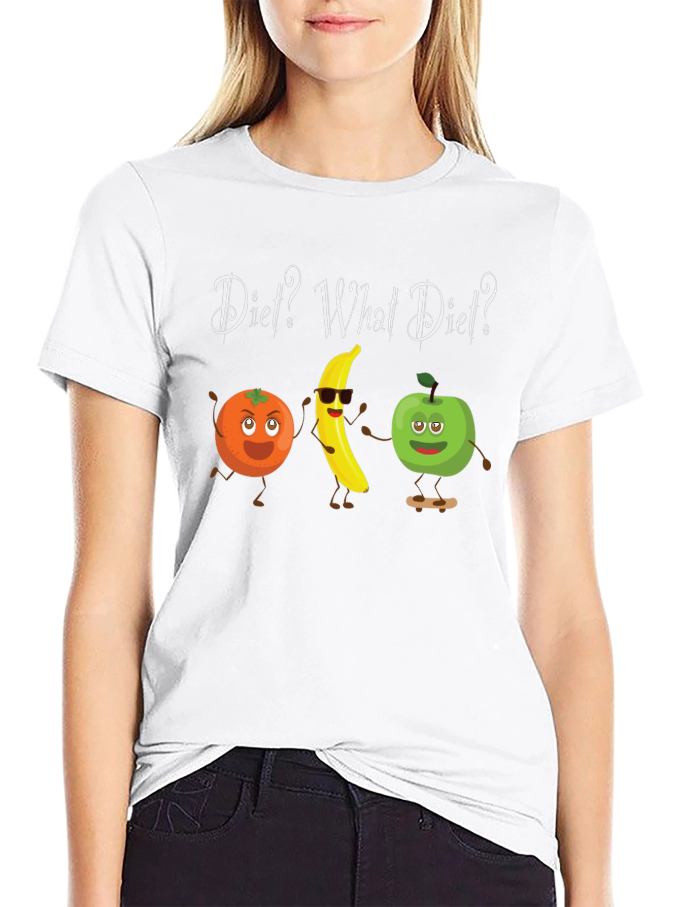 Diet? What Diet? Funny Fruit T-Shirt