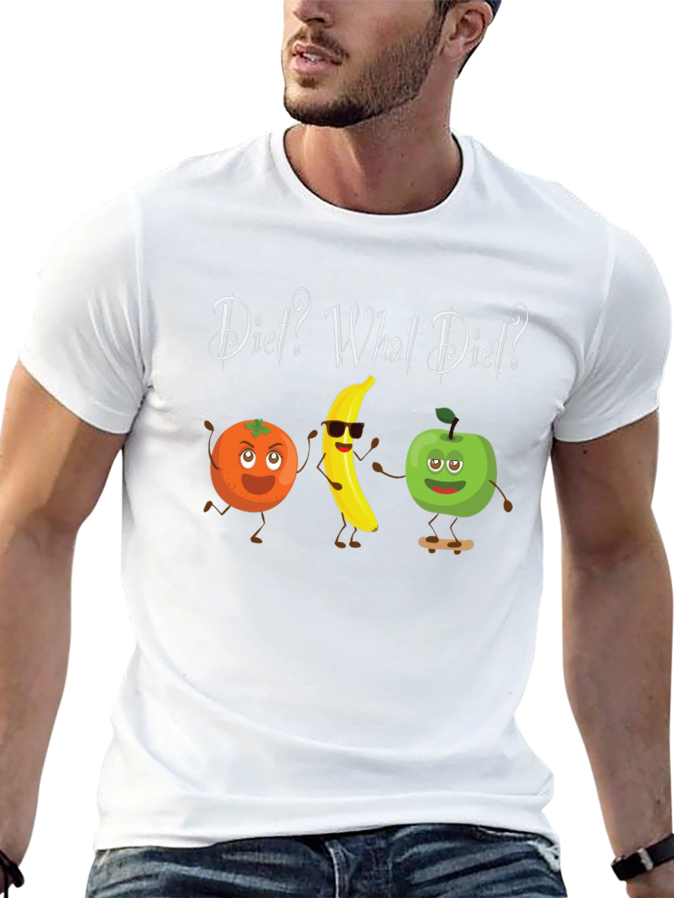 Diet? What Diet? Funny Fruit T-Shirt