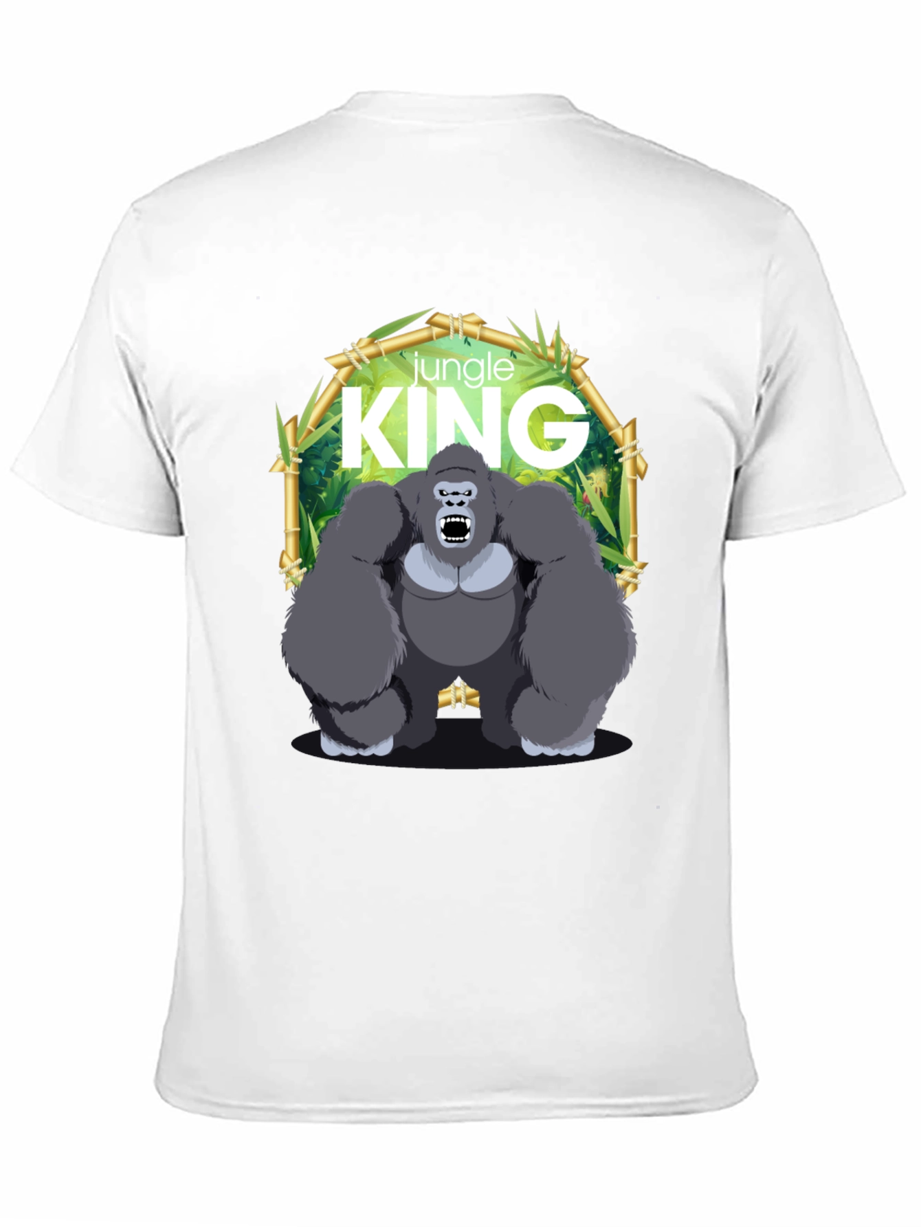 Jungle King Gorilla Graphic Black T-Shirt
