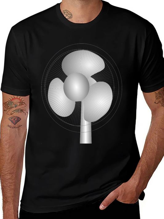 Novelty Fan Graphic Tee - Cool & Comfortable