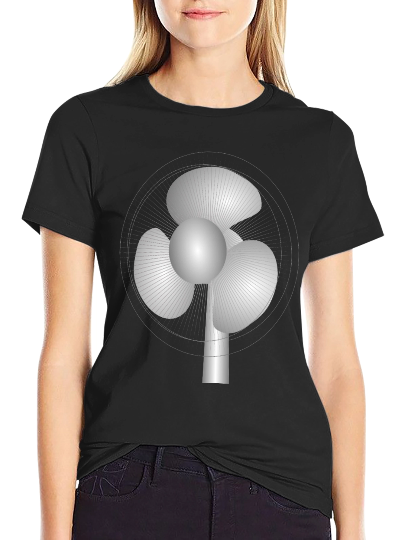 Novelty Fan Graphic Tee - Cool & Comfortable