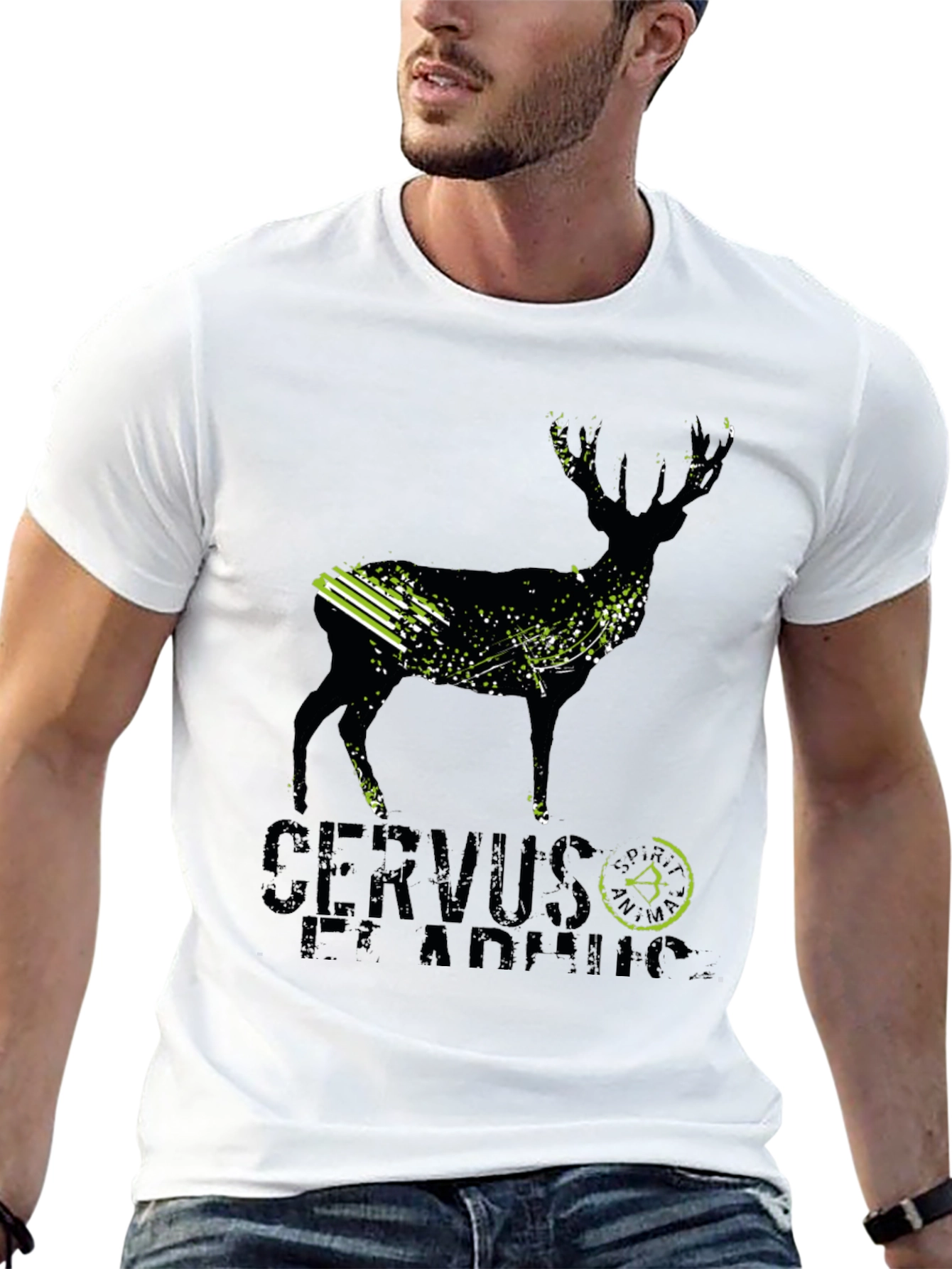 Deer Hunting T-Shirt - Cervus Elaphus Archery Design
