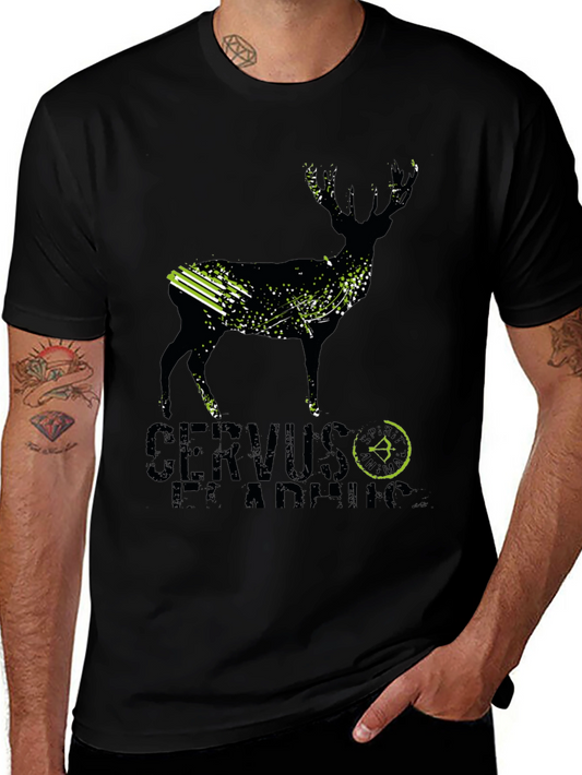 Deer Hunting T-Shirt - Cervus Elaphus Archery Design