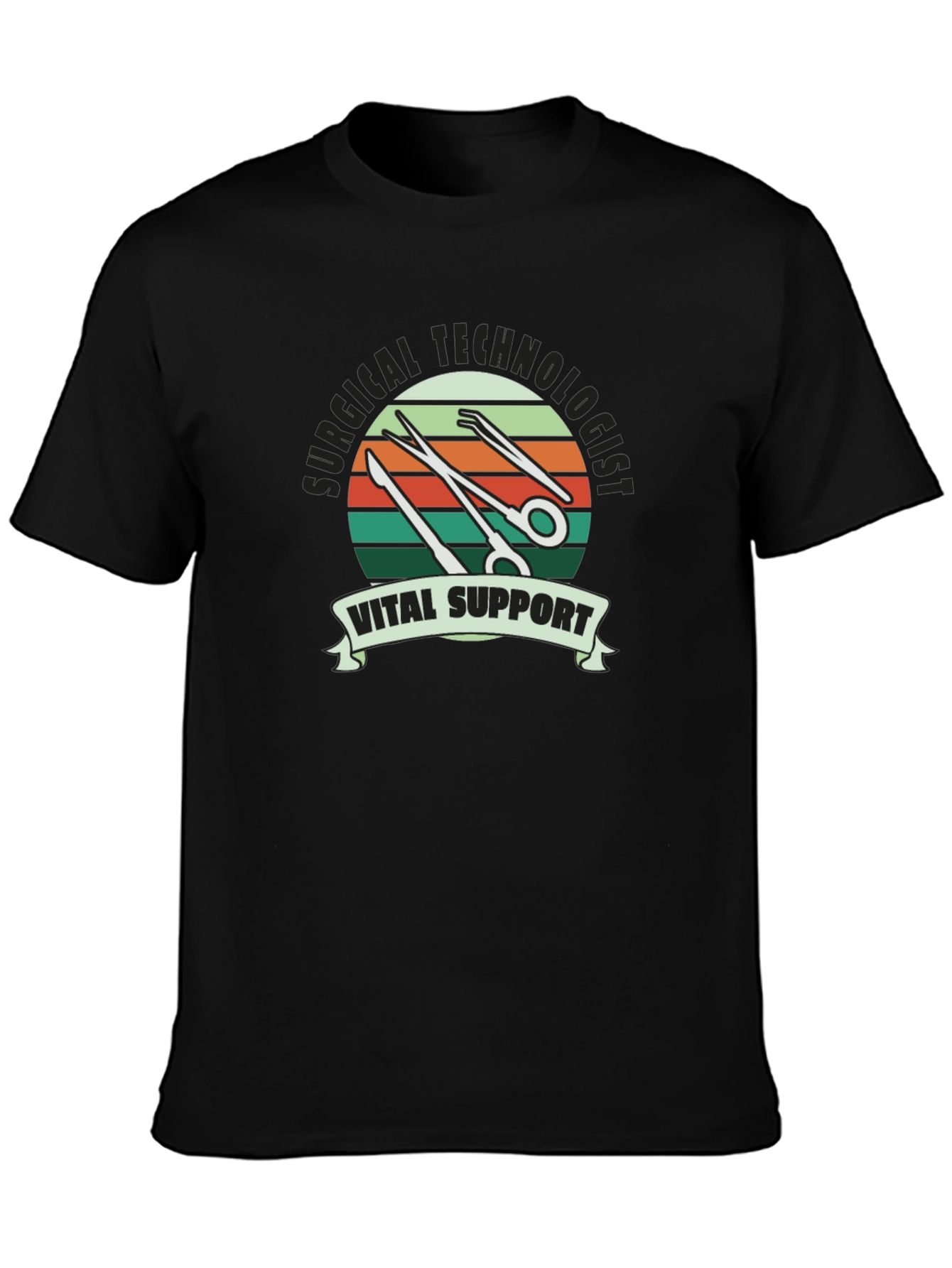 Surgical Tech Vital Support Graphic Tee
