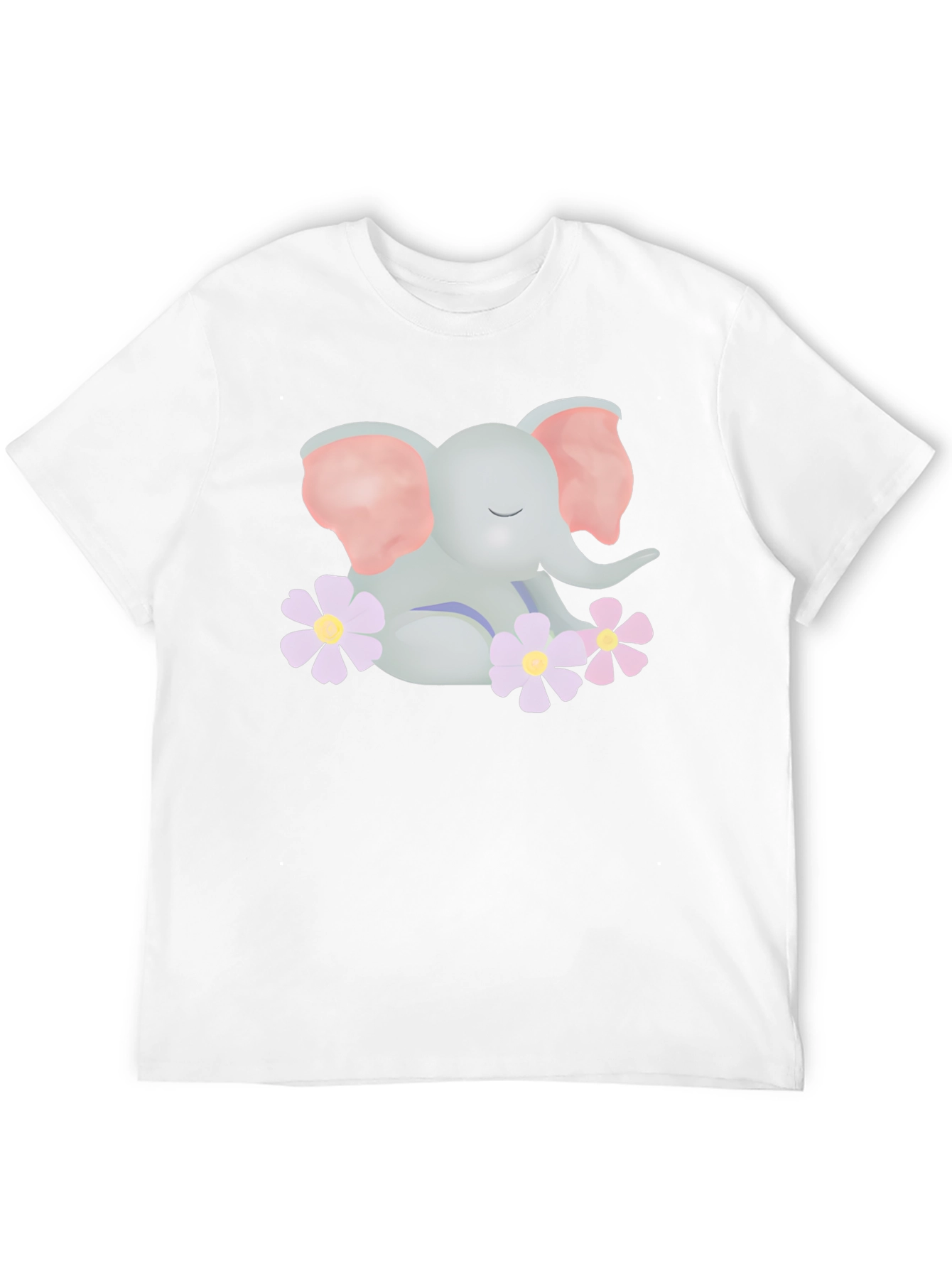 Cute Elephant Graphic T-Shirt - Soft Cotton Blend