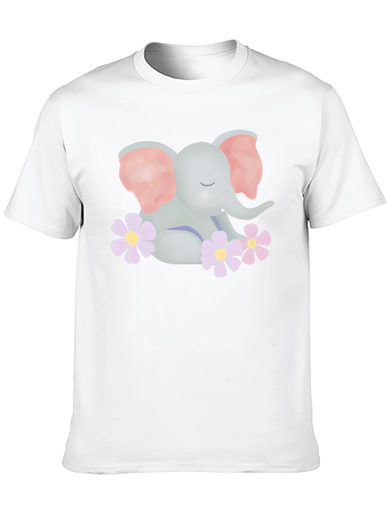 Cute Elephant Graphic T-Shirt - Soft Cotton Blend