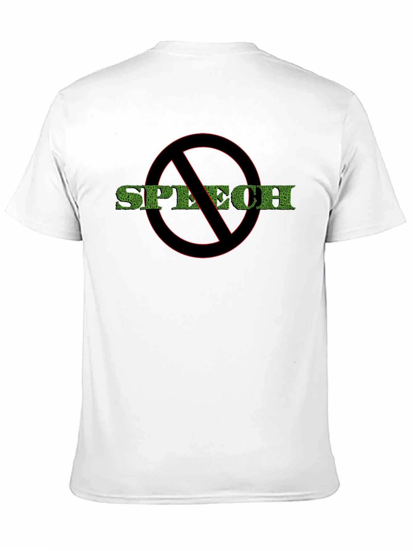 No Speech T-Shirt - Black Protest Tee