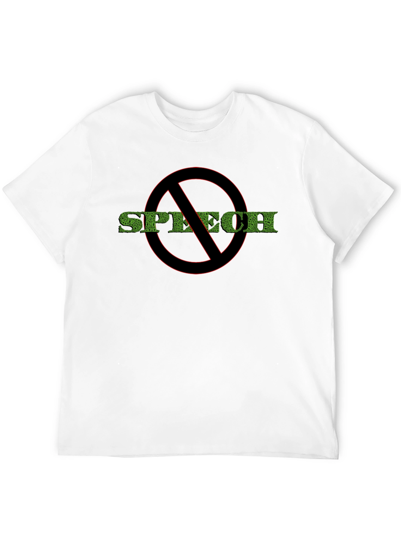 No Speech T-Shirt - Black Protest Tee