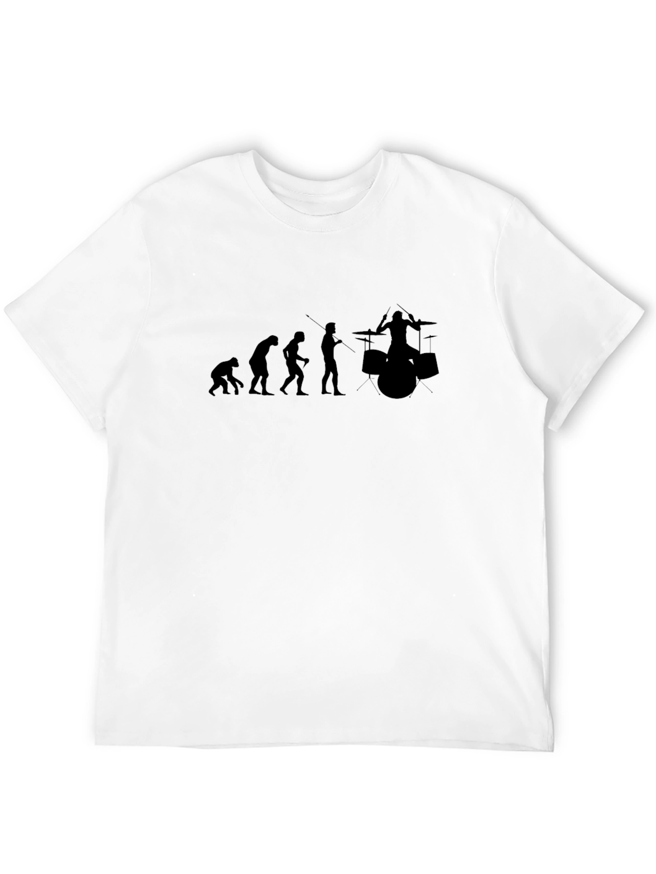 Evolution of Drummer Black T-Shirt
