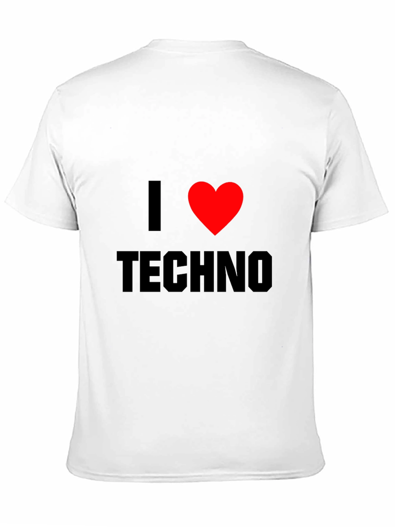 I Love Techno Black T-Shirt