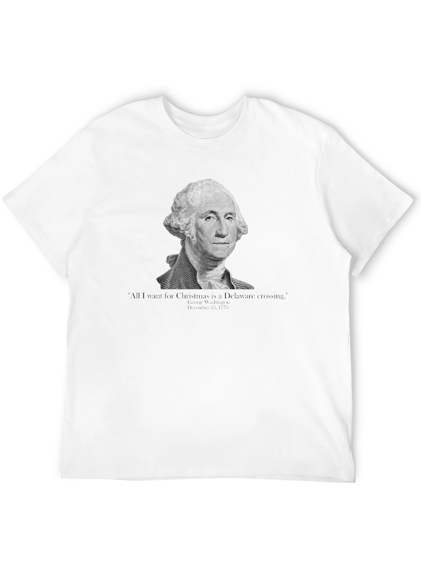 George Washington Delaware Crossing Christmas T-Shirt