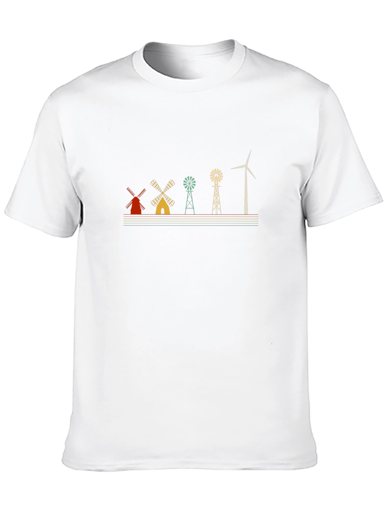 Windmill Evolution Graphic Tee - Black Cotton