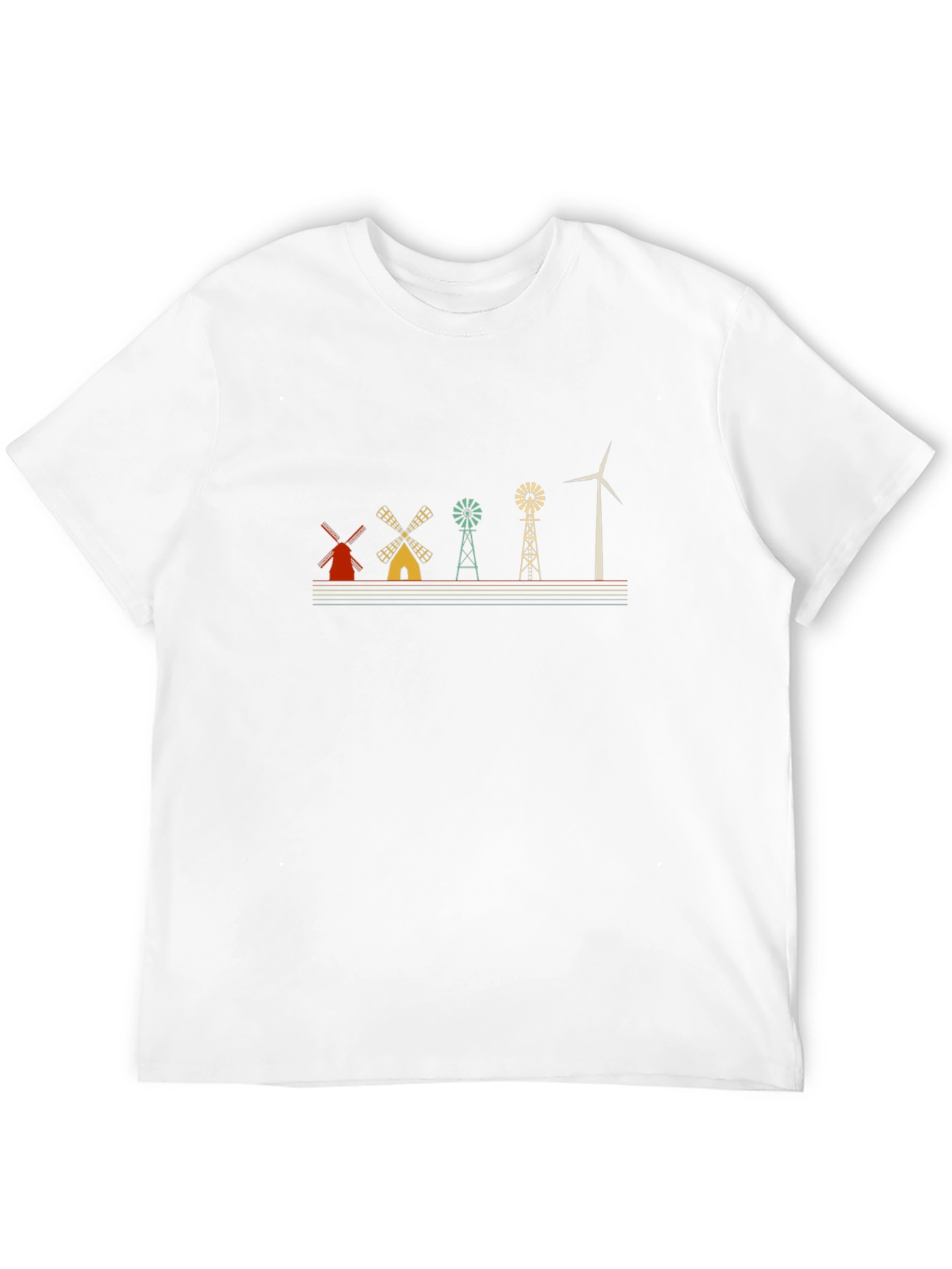 Windmill Evolution Graphic Tee - Black Cotton