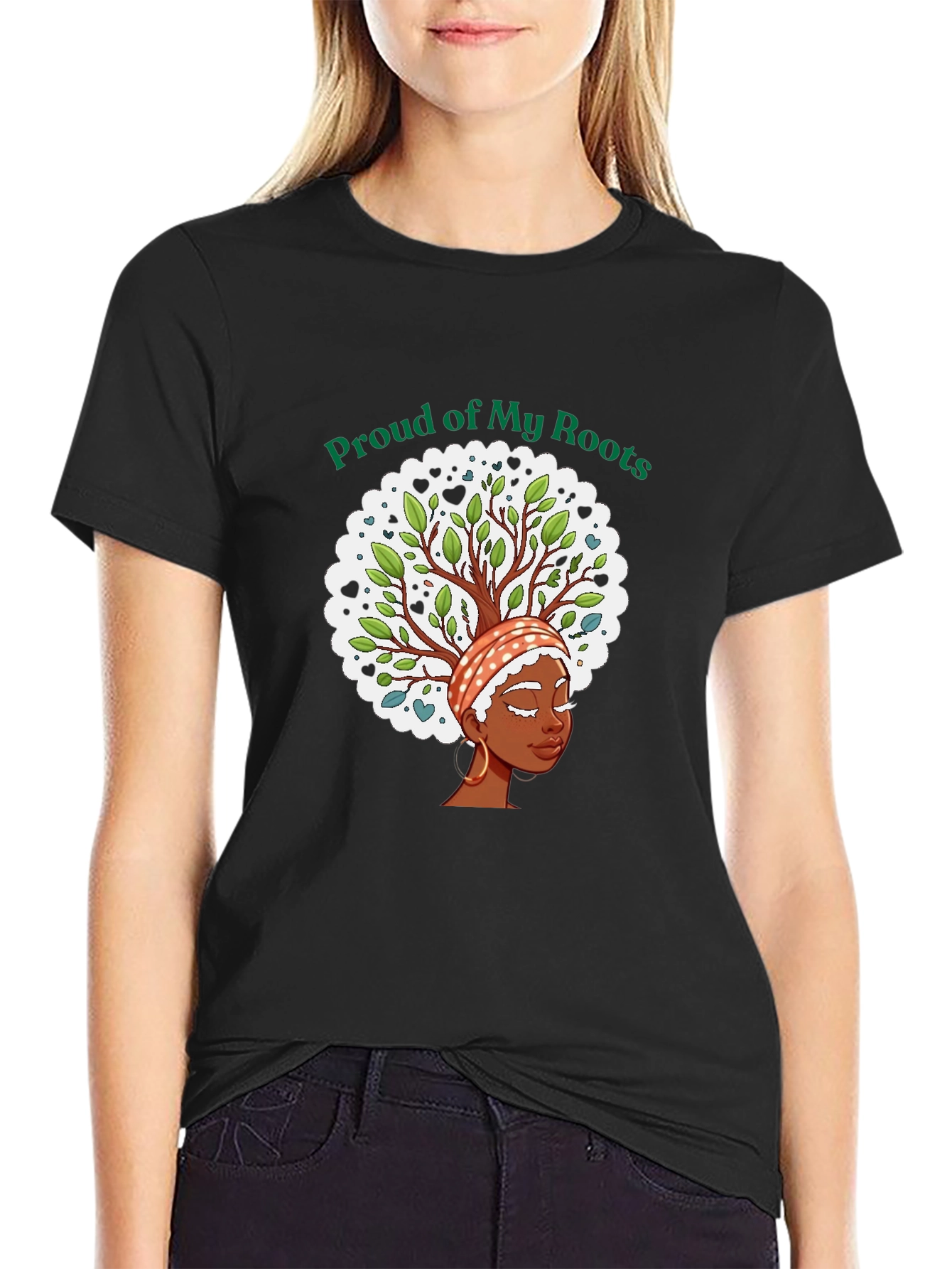 Proud of My Roots Black T-Shirt