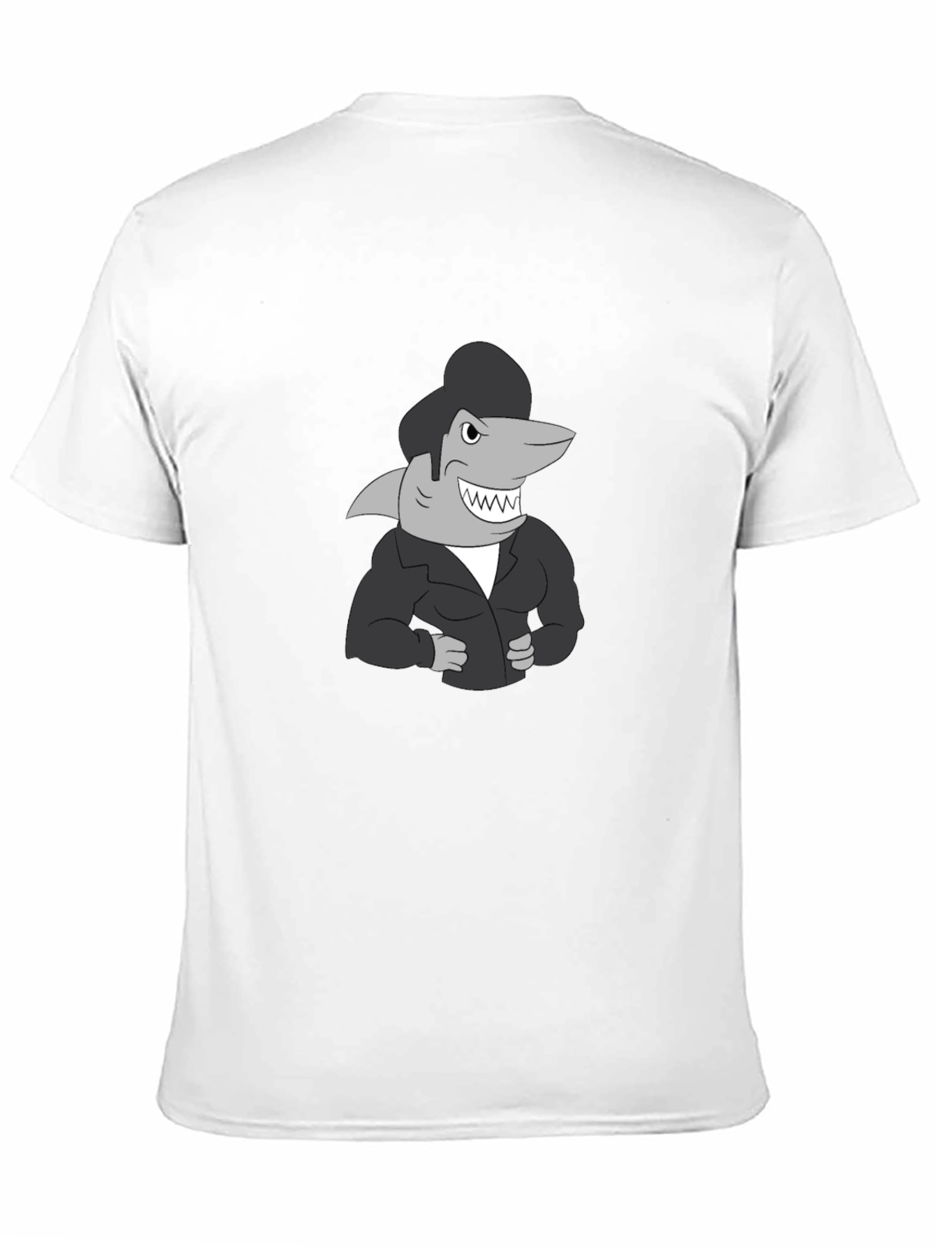 Cool Shark Retro Style Black T-Shirt
