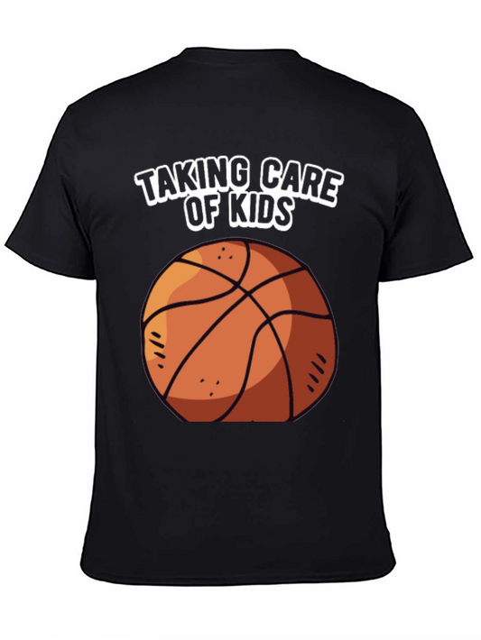 Taking Care of Kids Basketball Graphic T-Shirt