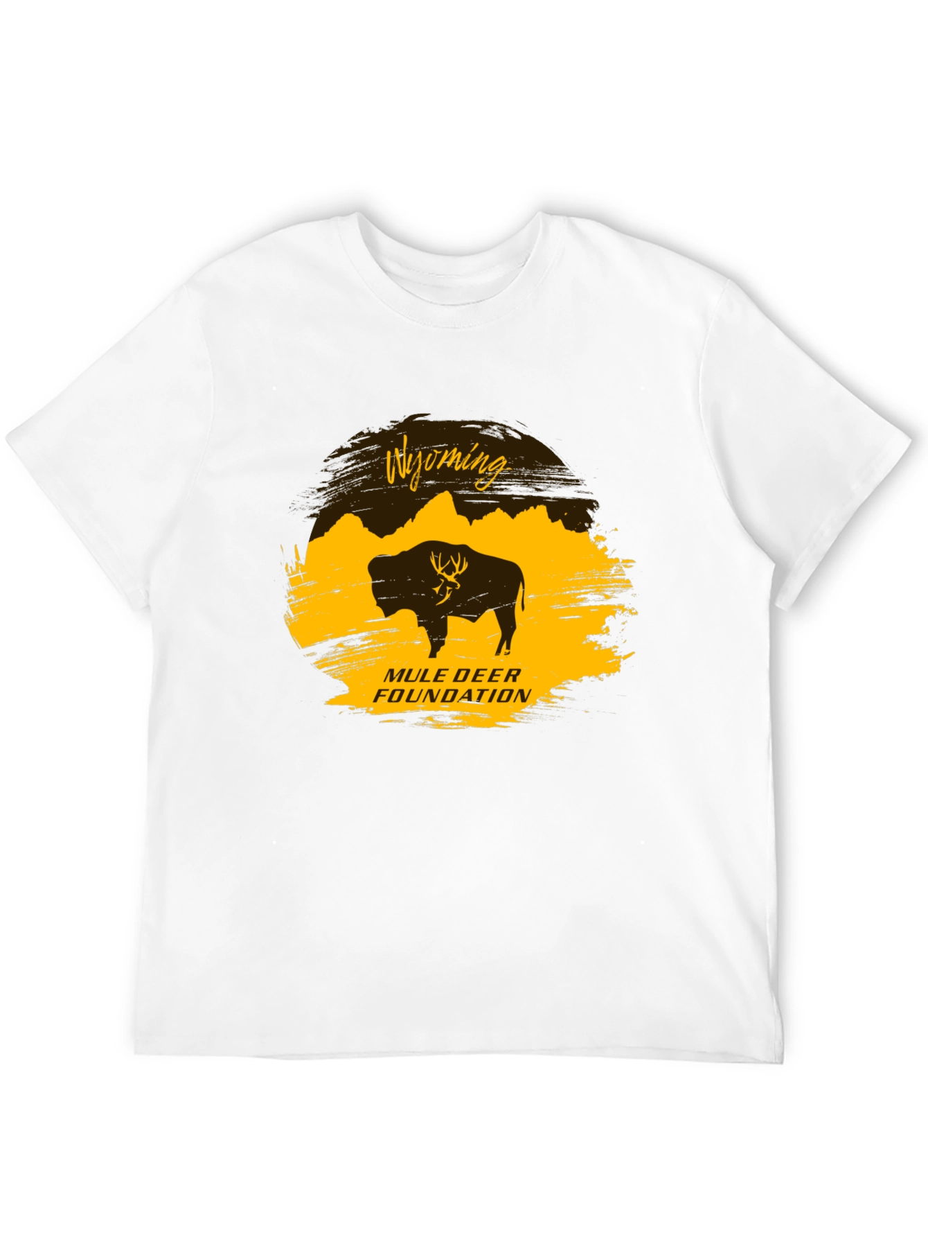 Wyoming Mule Deer Foundation Black T-Shirt