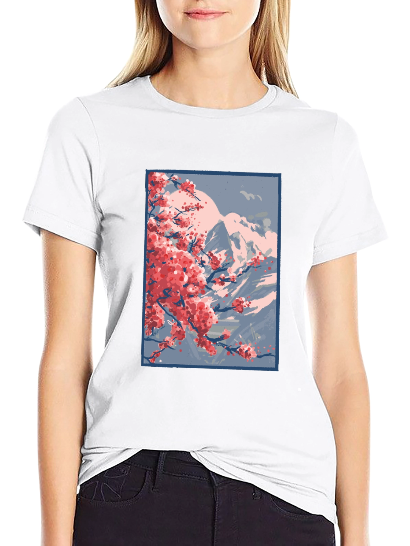 Cherry Blossom Mountain T-Shirt