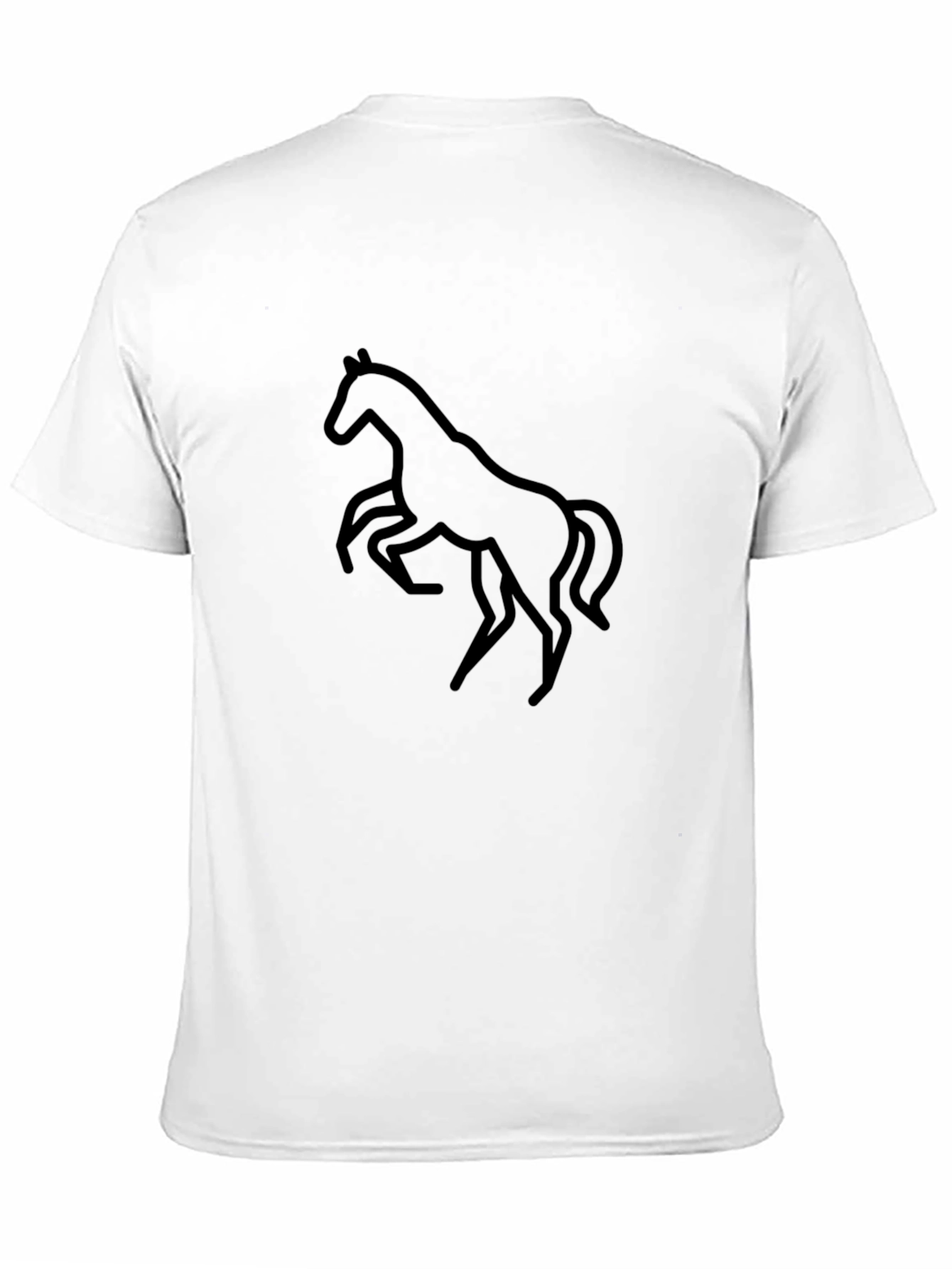 Black Horse Graphic Tee - Mens Casual Style