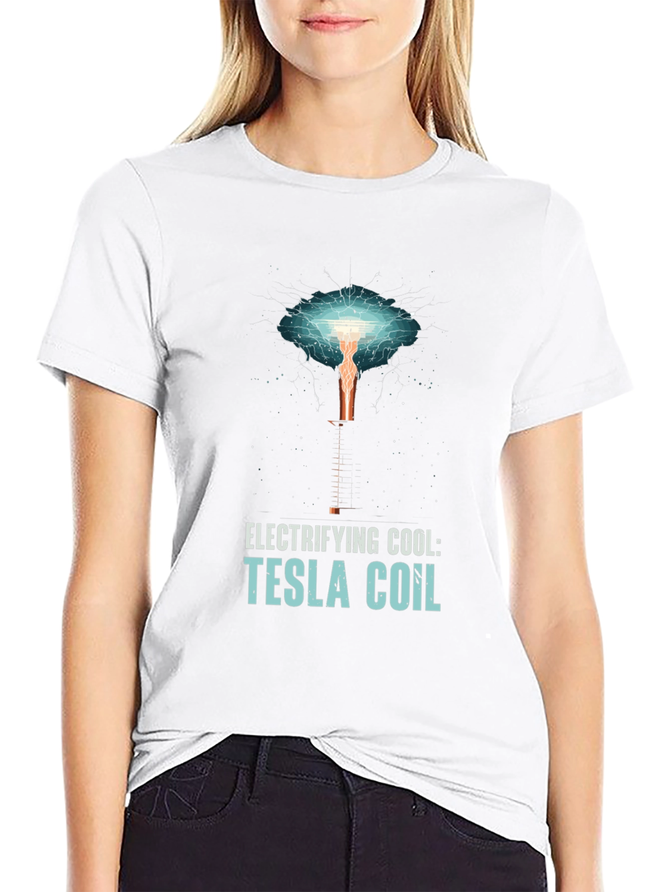 Electrifying Tesla Coil Graphic T-Shirt