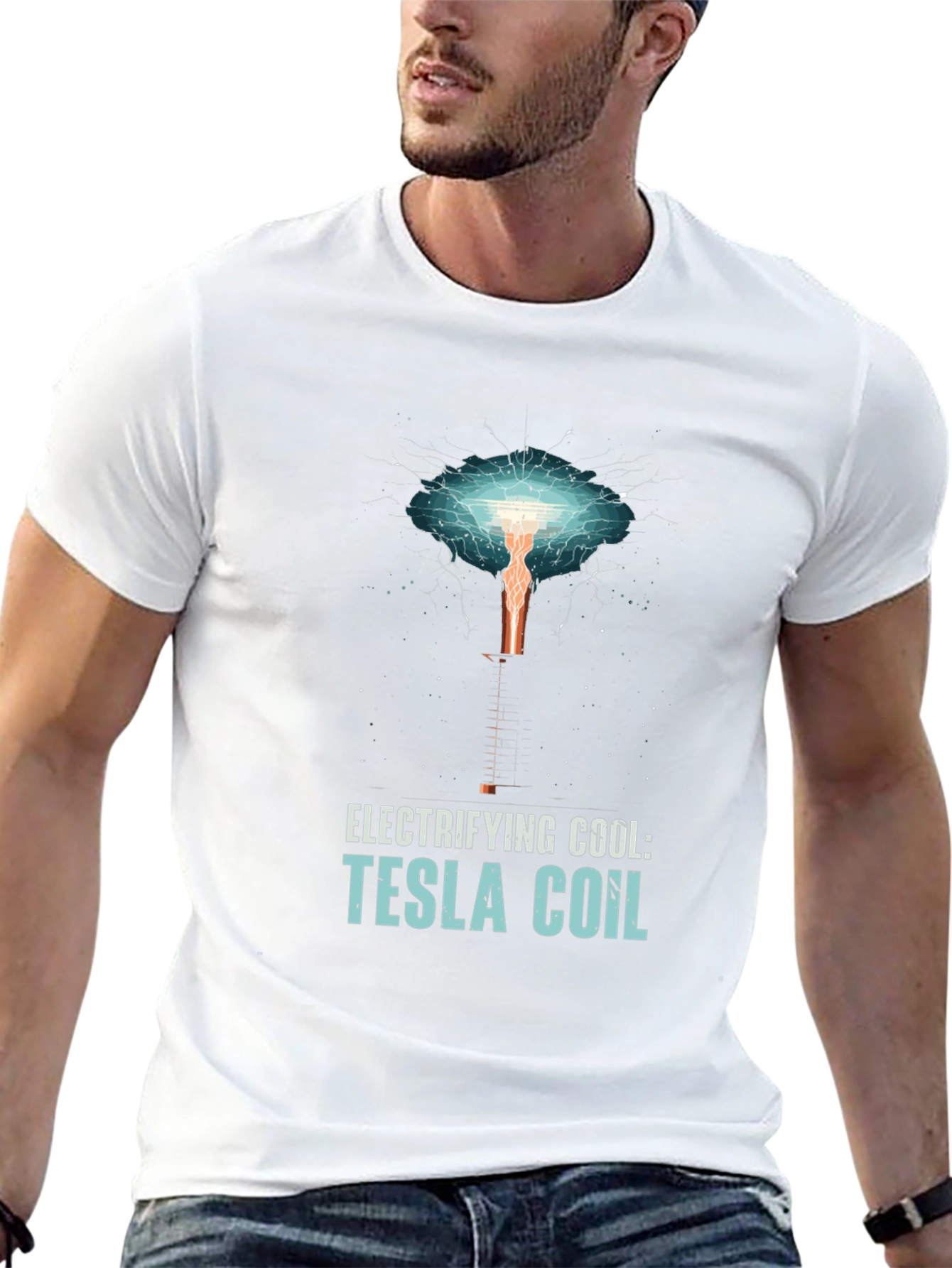 Electrifying Tesla Coil Graphic T-Shirt