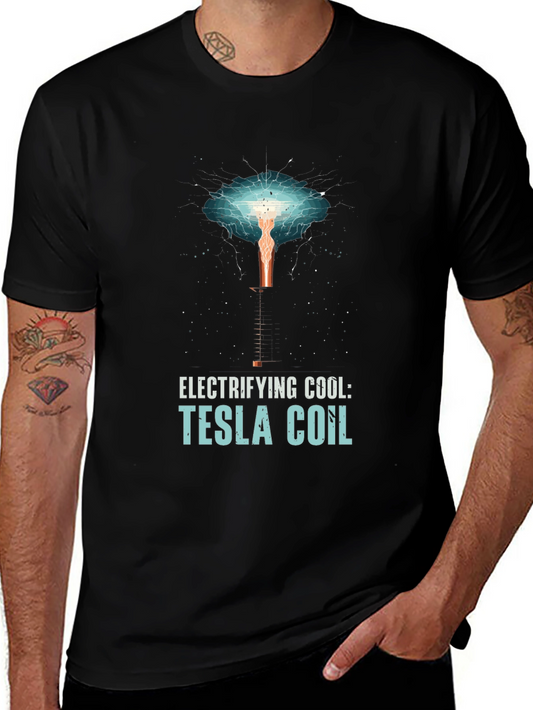 Electrifying Tesla Coil Graphic T-Shirt