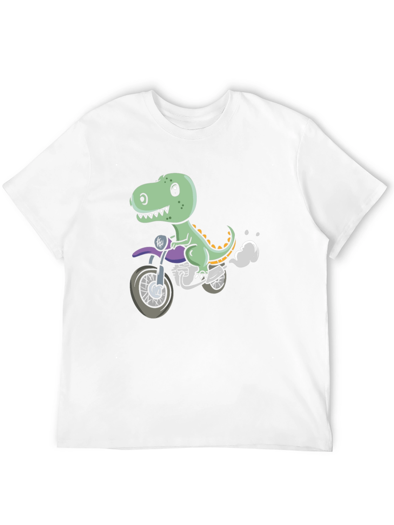 Dino Rider T-Shirt - Cool Motorcycle Graphic Tee