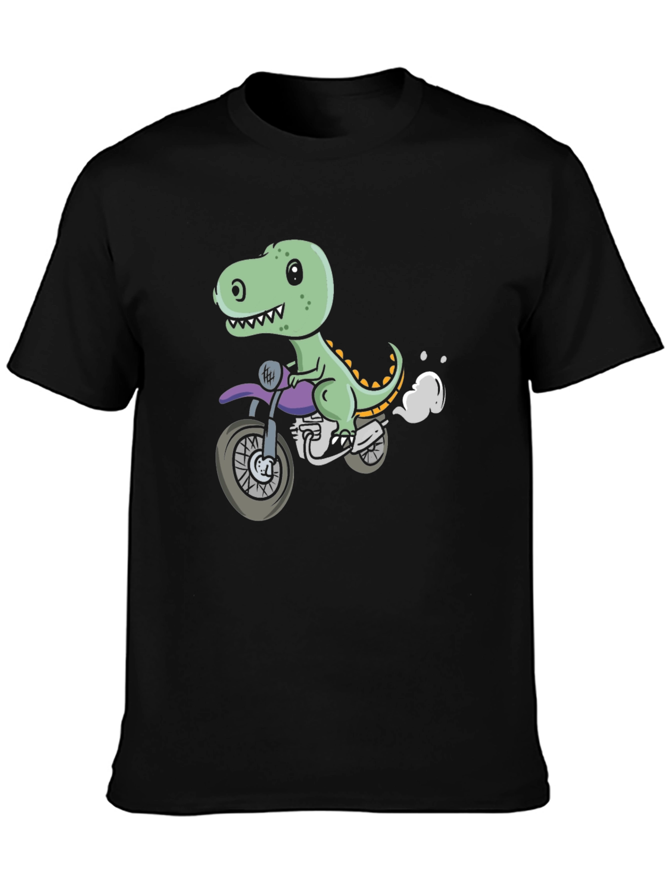 Dino Rider T-Shirt - Cool Motorcycle Graphic Tee