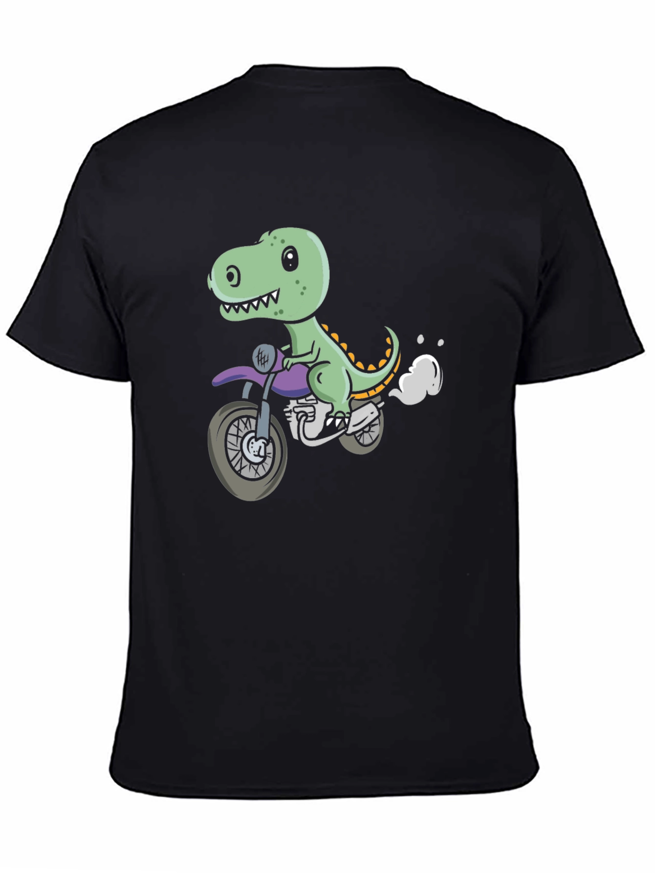 Dino Rider T-Shirt - Cool Motorcycle Graphic Tee