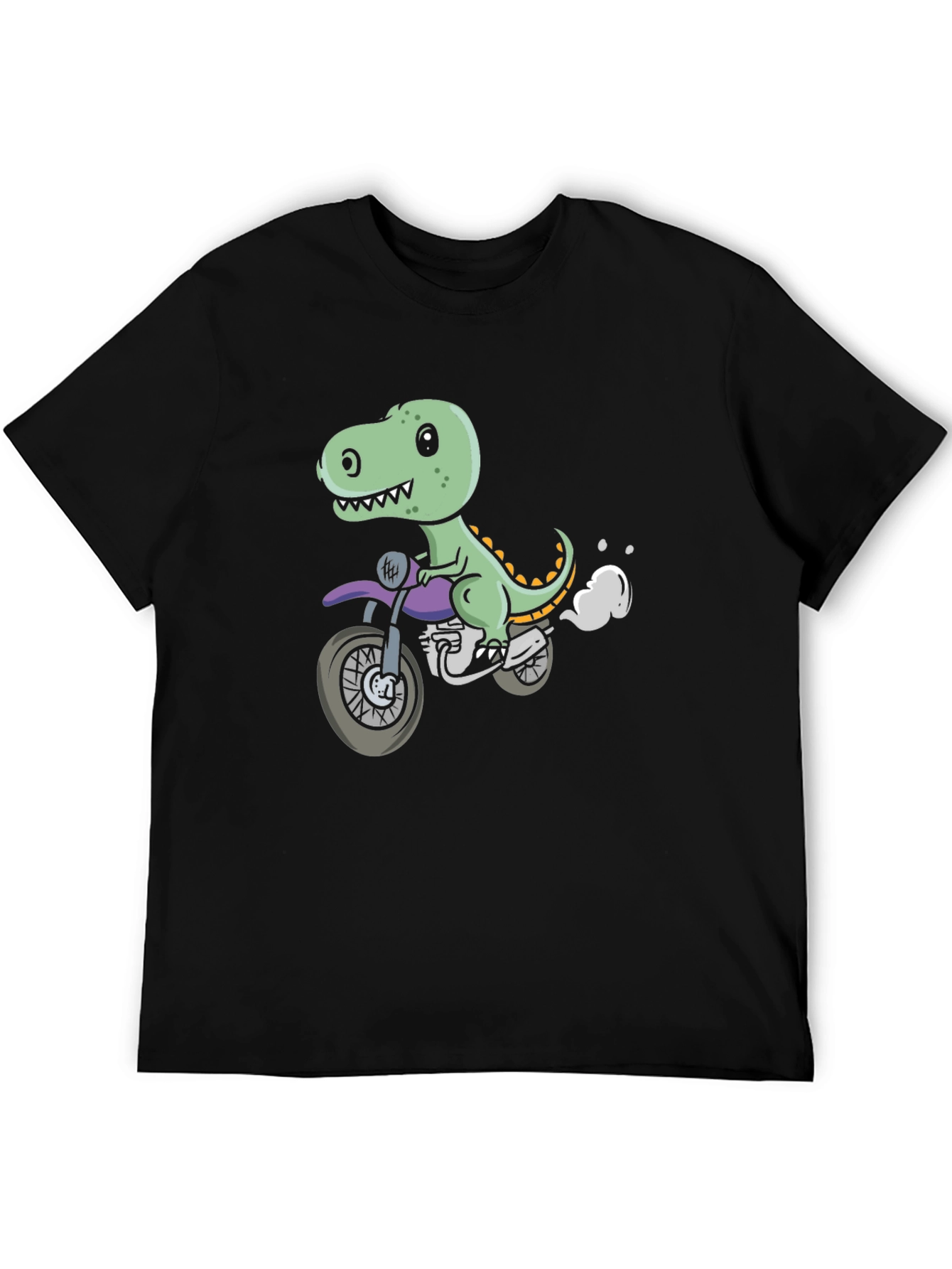 Dino Rider T-Shirt - Cool Motorcycle Graphic Tee