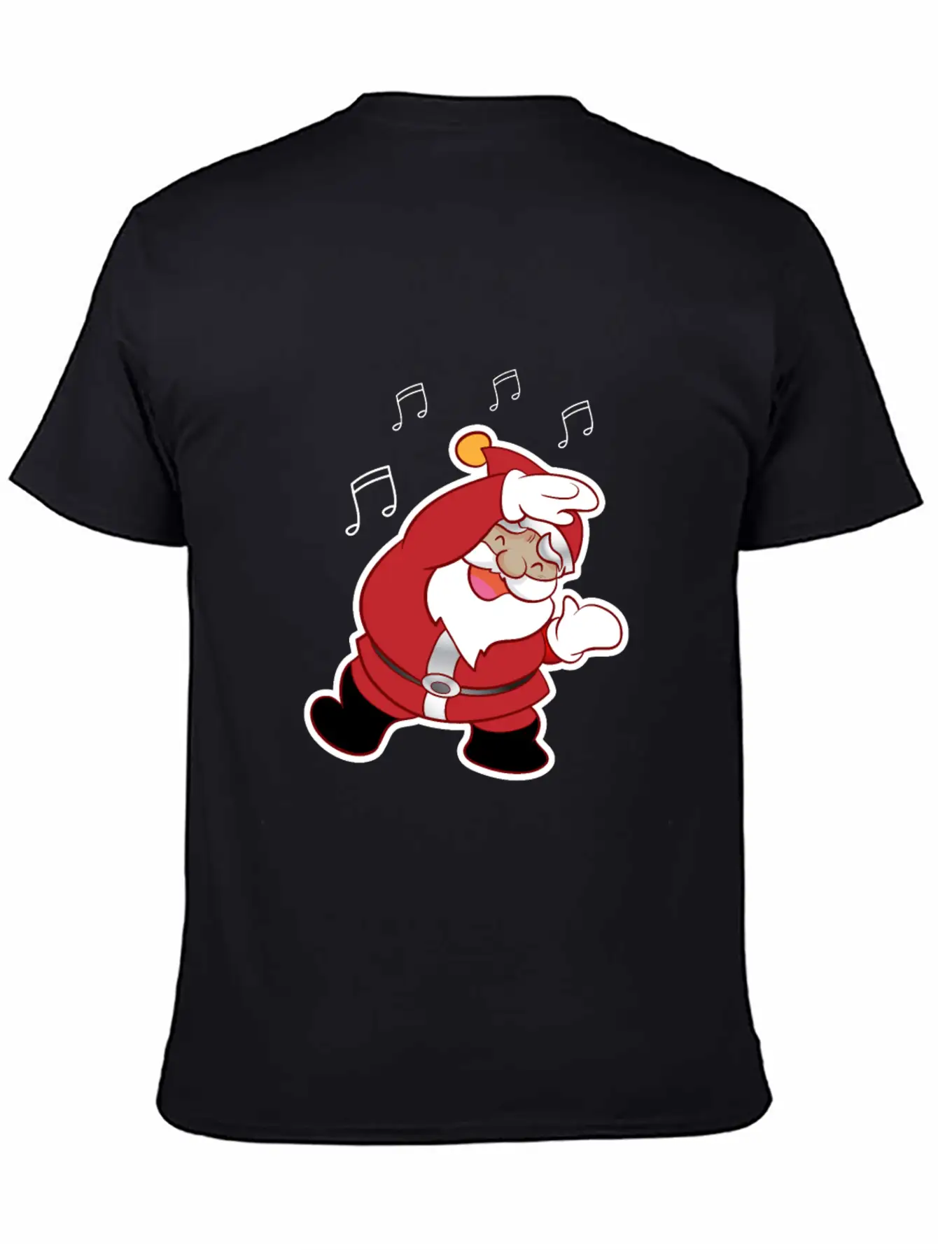 XMAS Santa Claus Christmas Dancing Santa Melody Stylish Everyday T-Shirt – Unisex Basic Cotton Tee