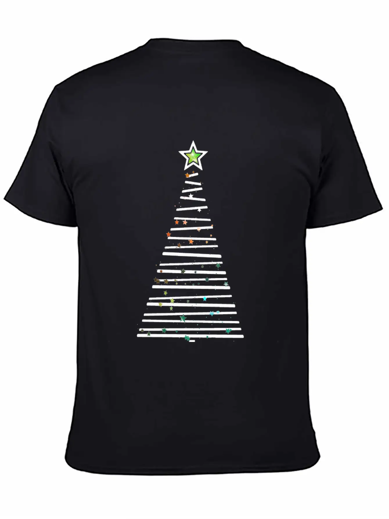 Xmas Tree Unisex Short Sleeve Soft Cotton T-Shirt – Casual Everyday Wear