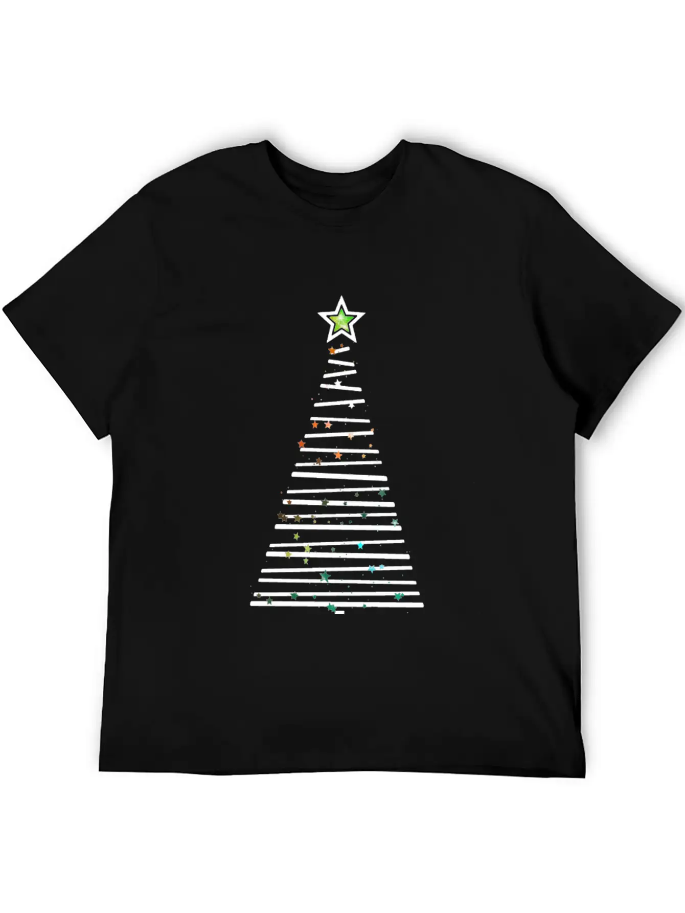 Xmas Tree Unisex Short Sleeve Soft Cotton T-Shirt – Casual Everyday Wear