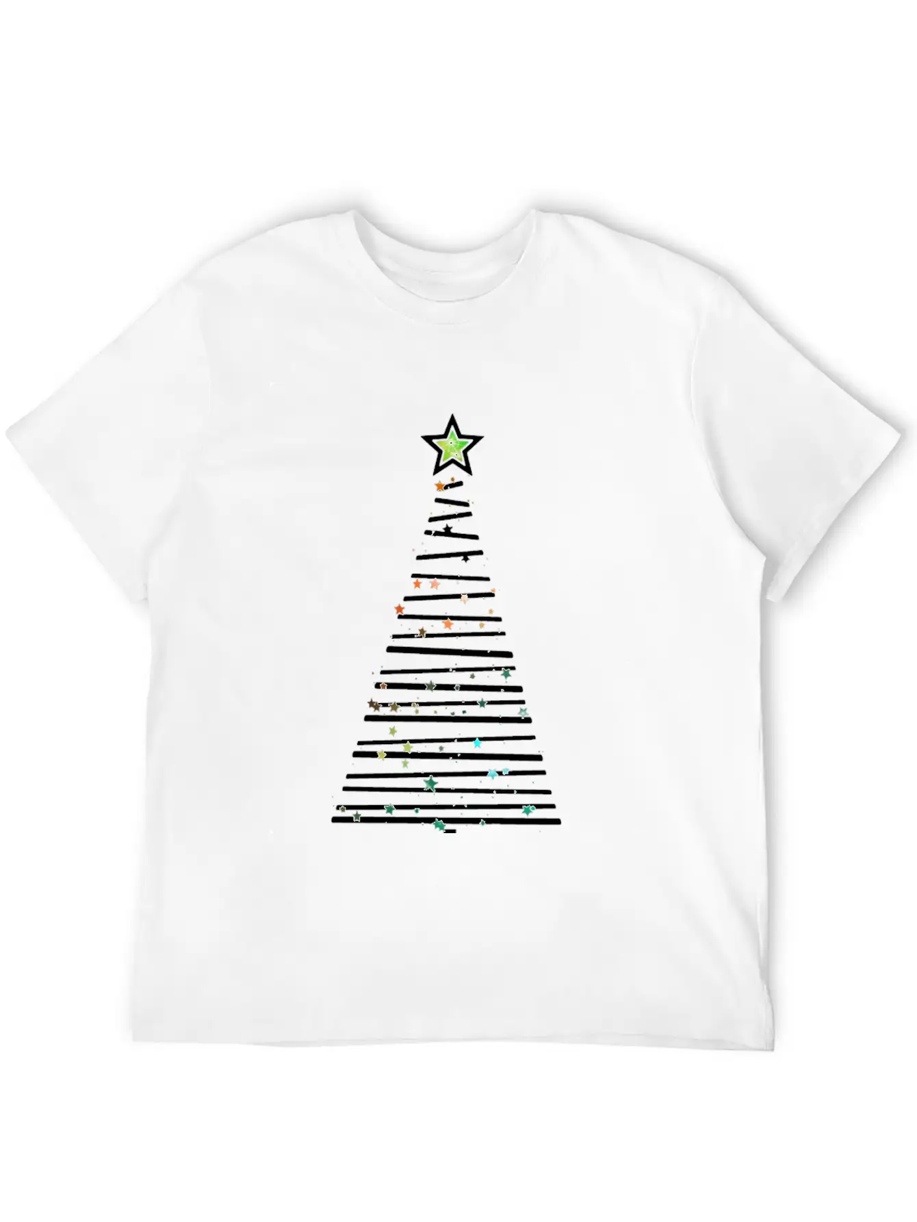 Xmas Tree Unisex Short Sleeve Soft Cotton T-Shirt – Casual Everyday Wear