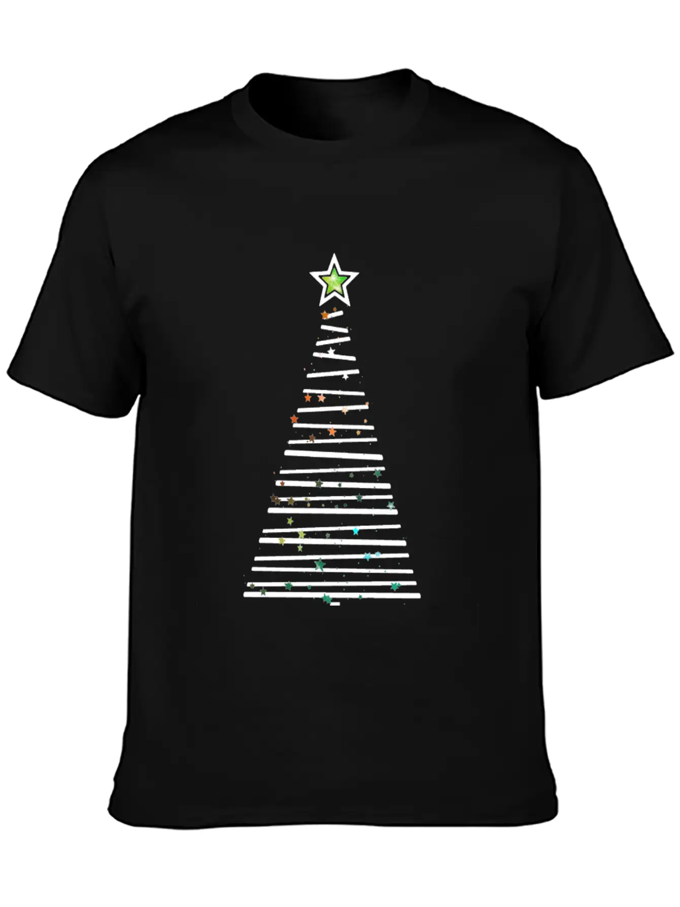 Xmas Tree Unisex Short Sleeve Soft Cotton T-Shirt – Casual Everyday Wear