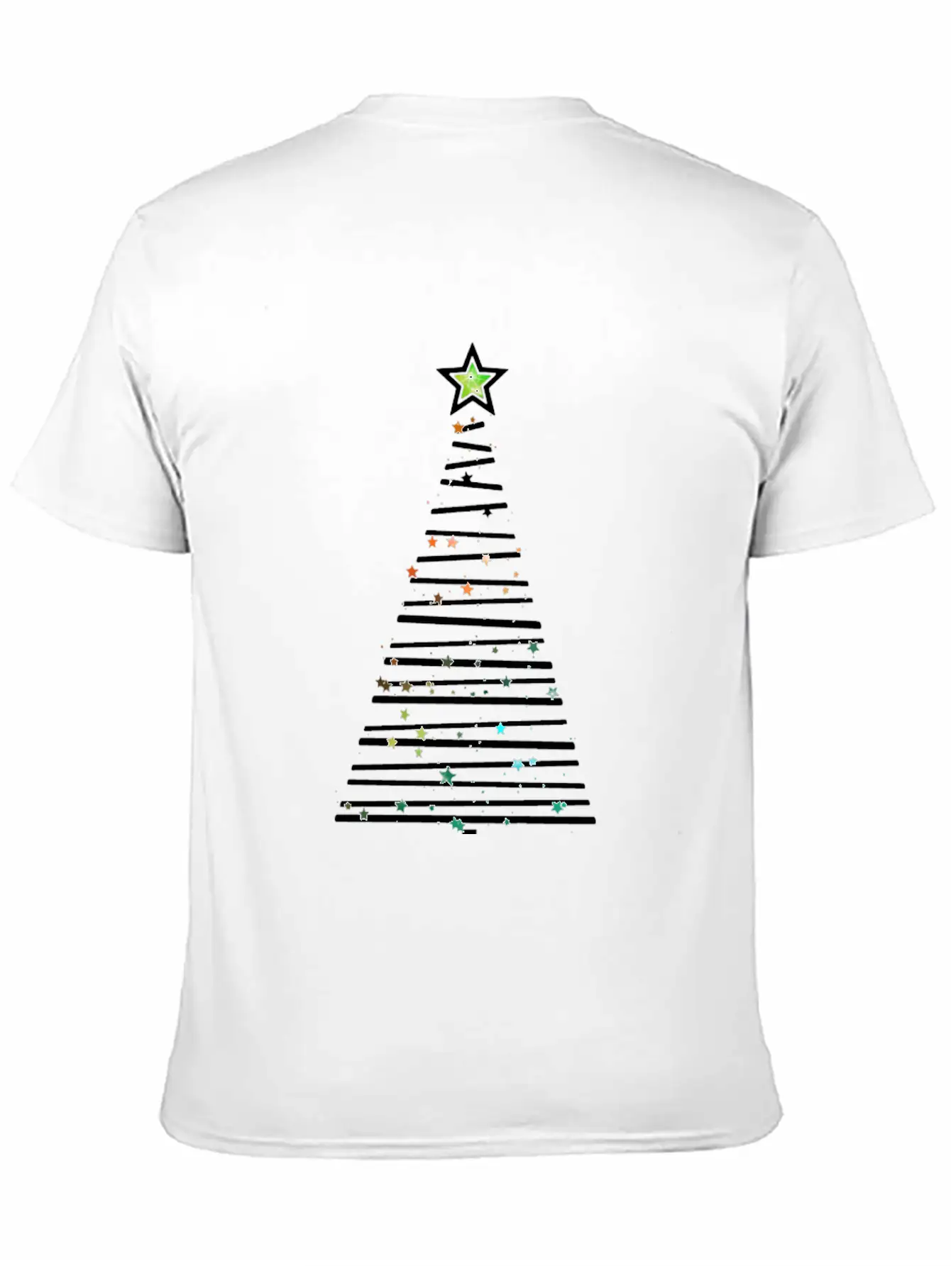 Xmas Tree Unisex Short Sleeve Soft Cotton T-Shirt – Casual Everyday Wear