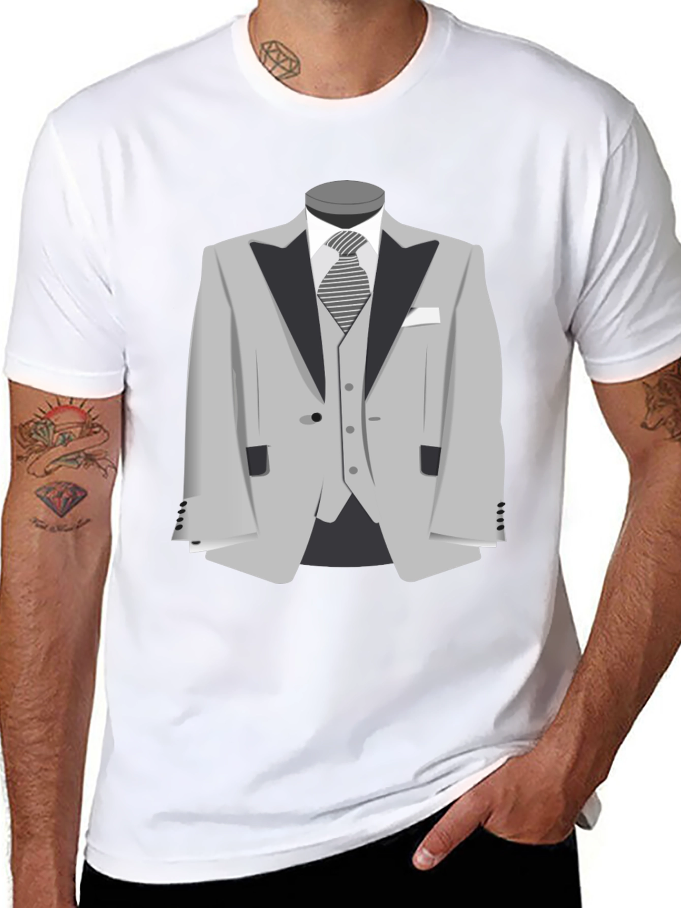Suit T-Shirt - Stylish Graphic Tee