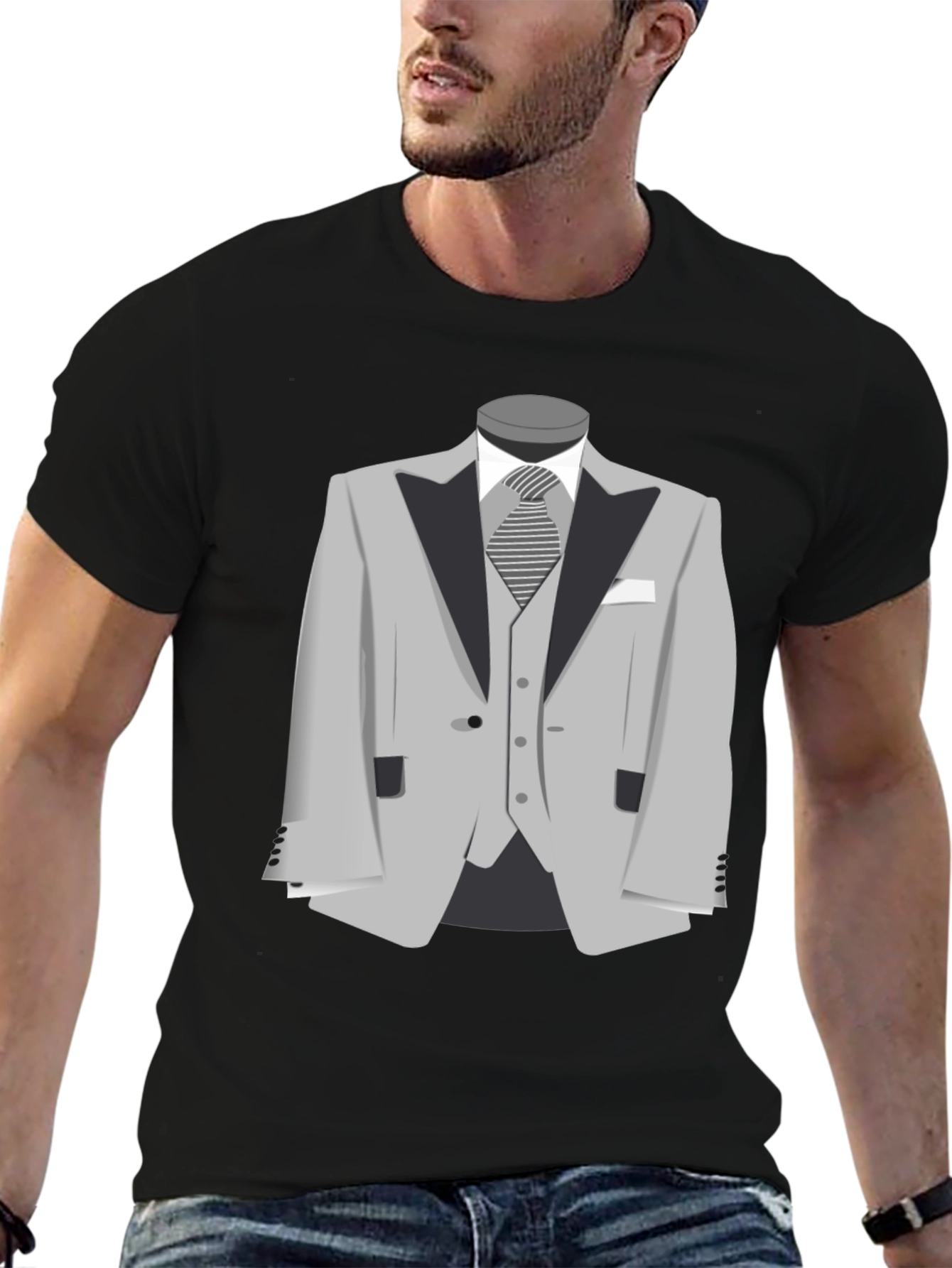 Suit T-Shirt - Stylish Graphic Tee