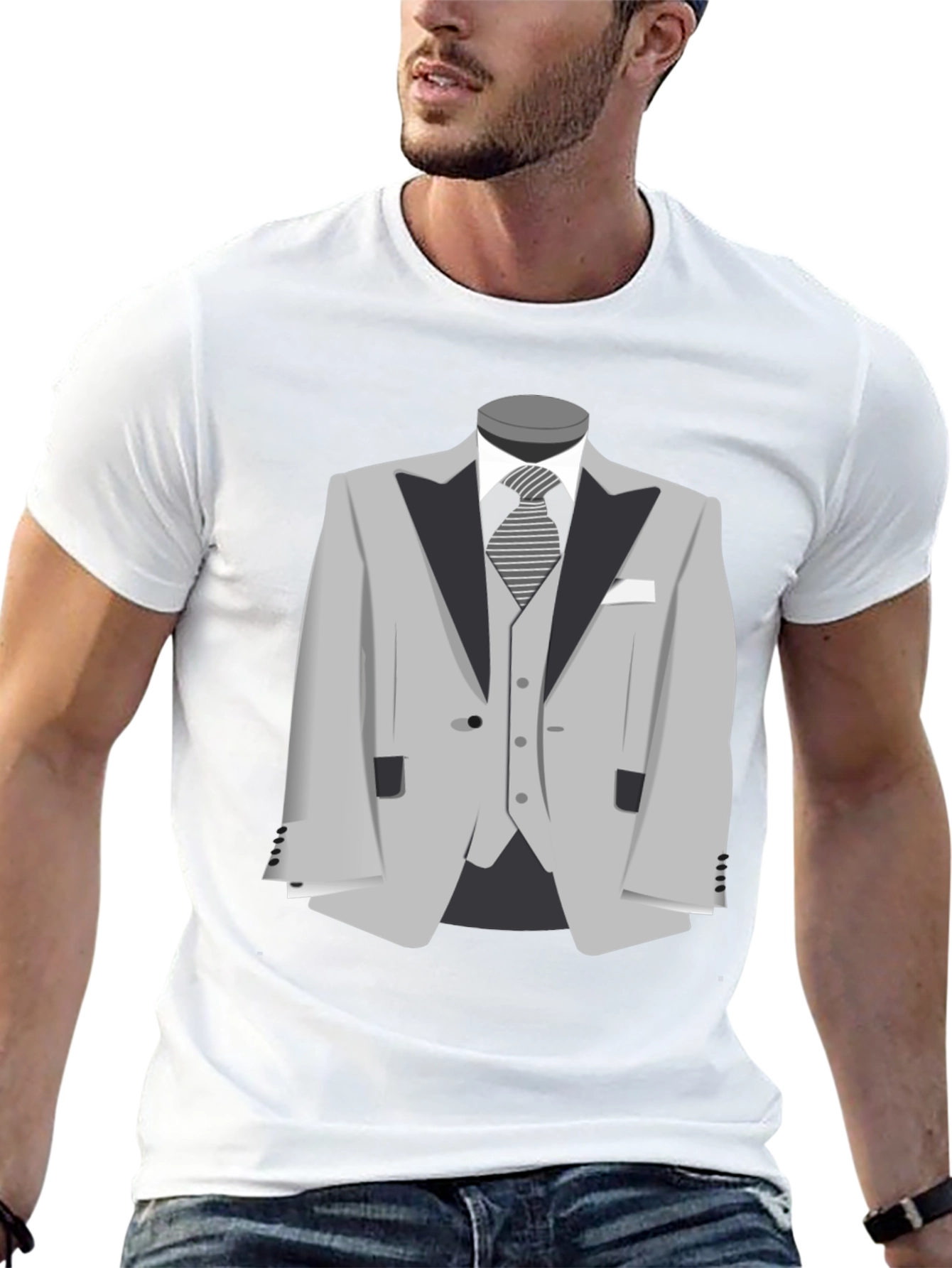 Suit T-Shirt - Stylish Graphic Tee